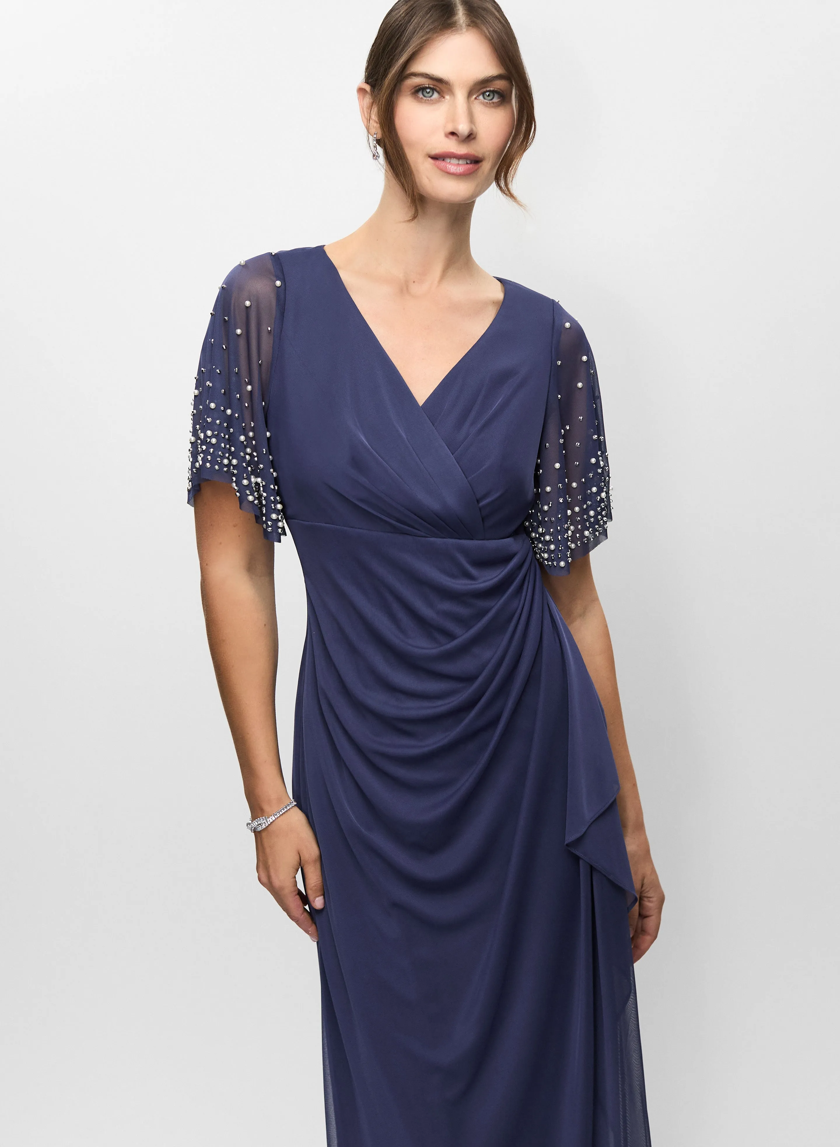 Beaded Ruched Dress sold by Melanie Lyne product image thumbnail 5