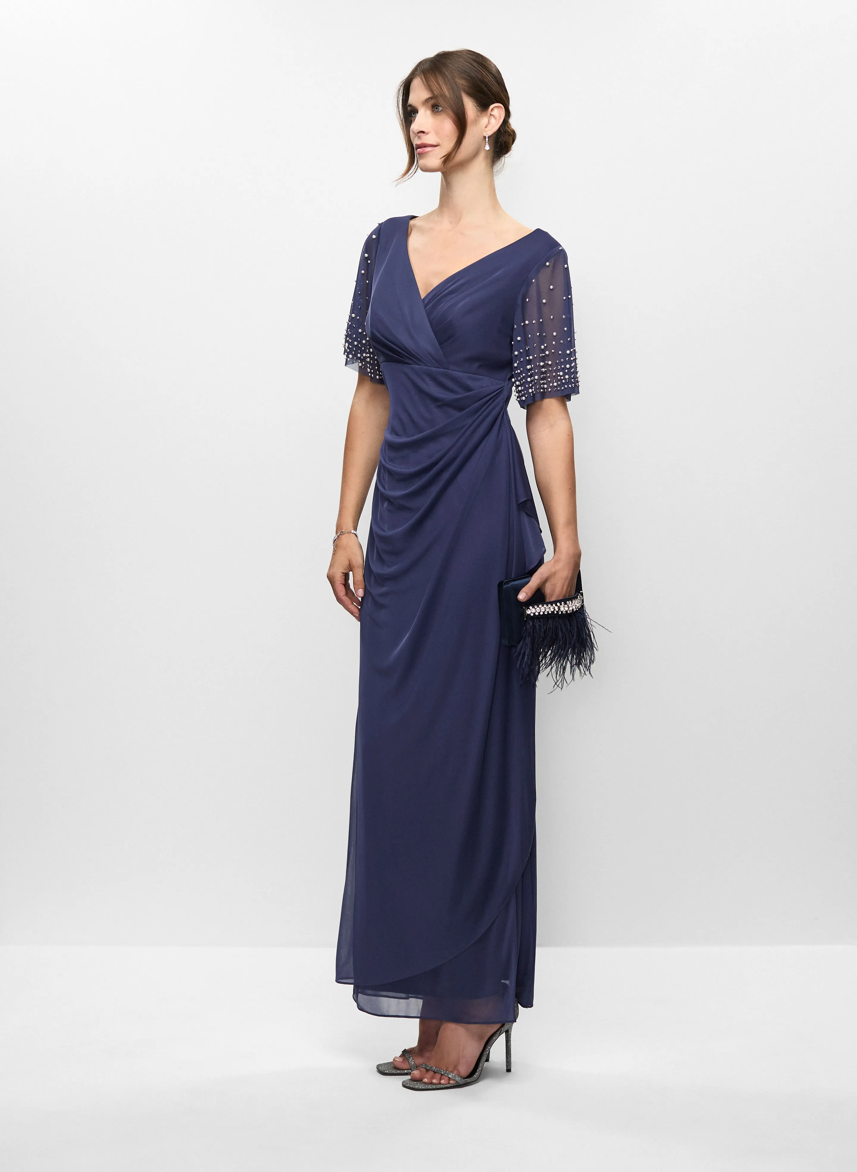 Beaded Ruched Dress sold by Melanie Lyne product image thumbnail 3