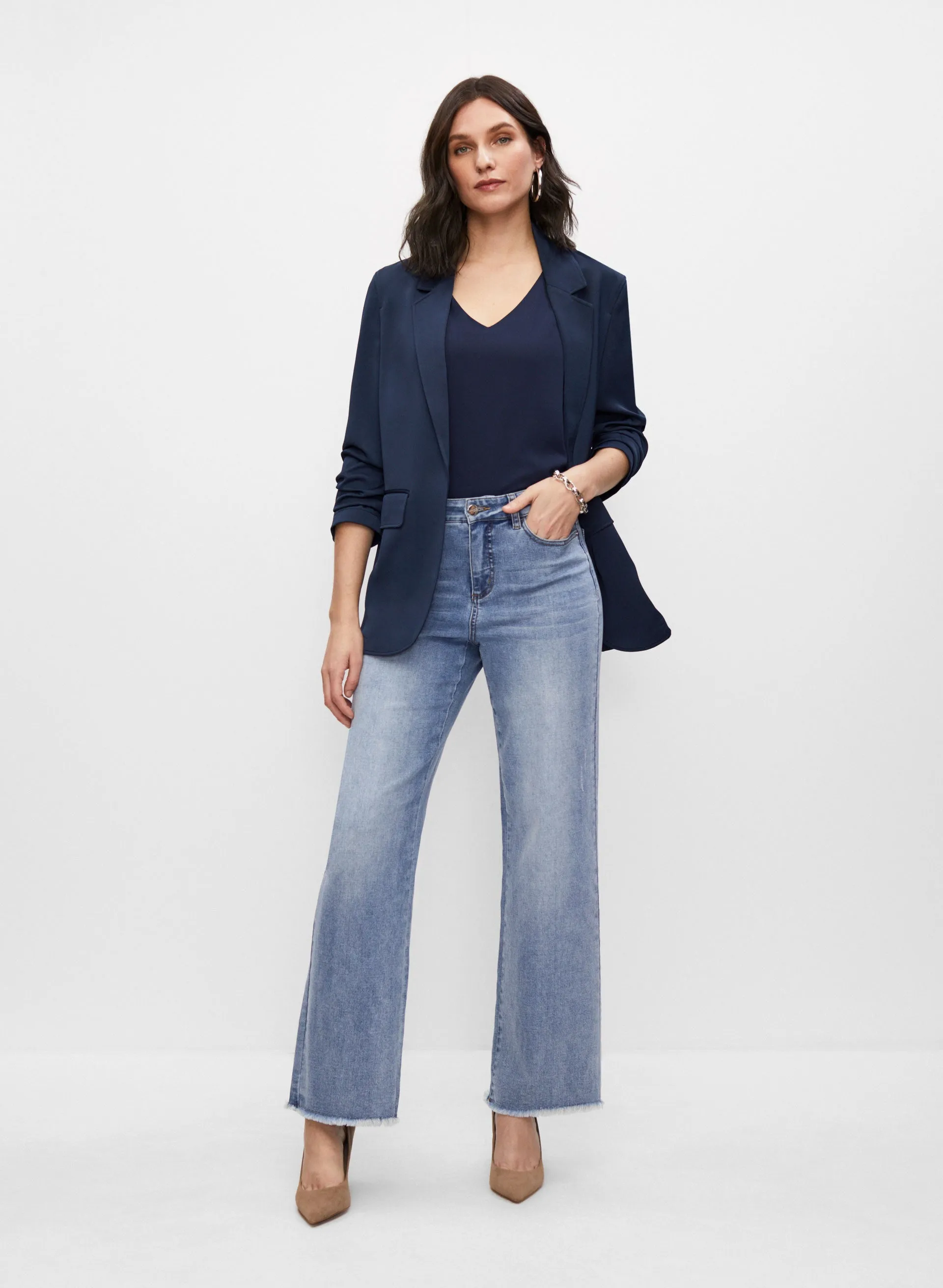 Sleeveless V-Neck Blouse sold by Melanie Lyne product image thumbnail 3