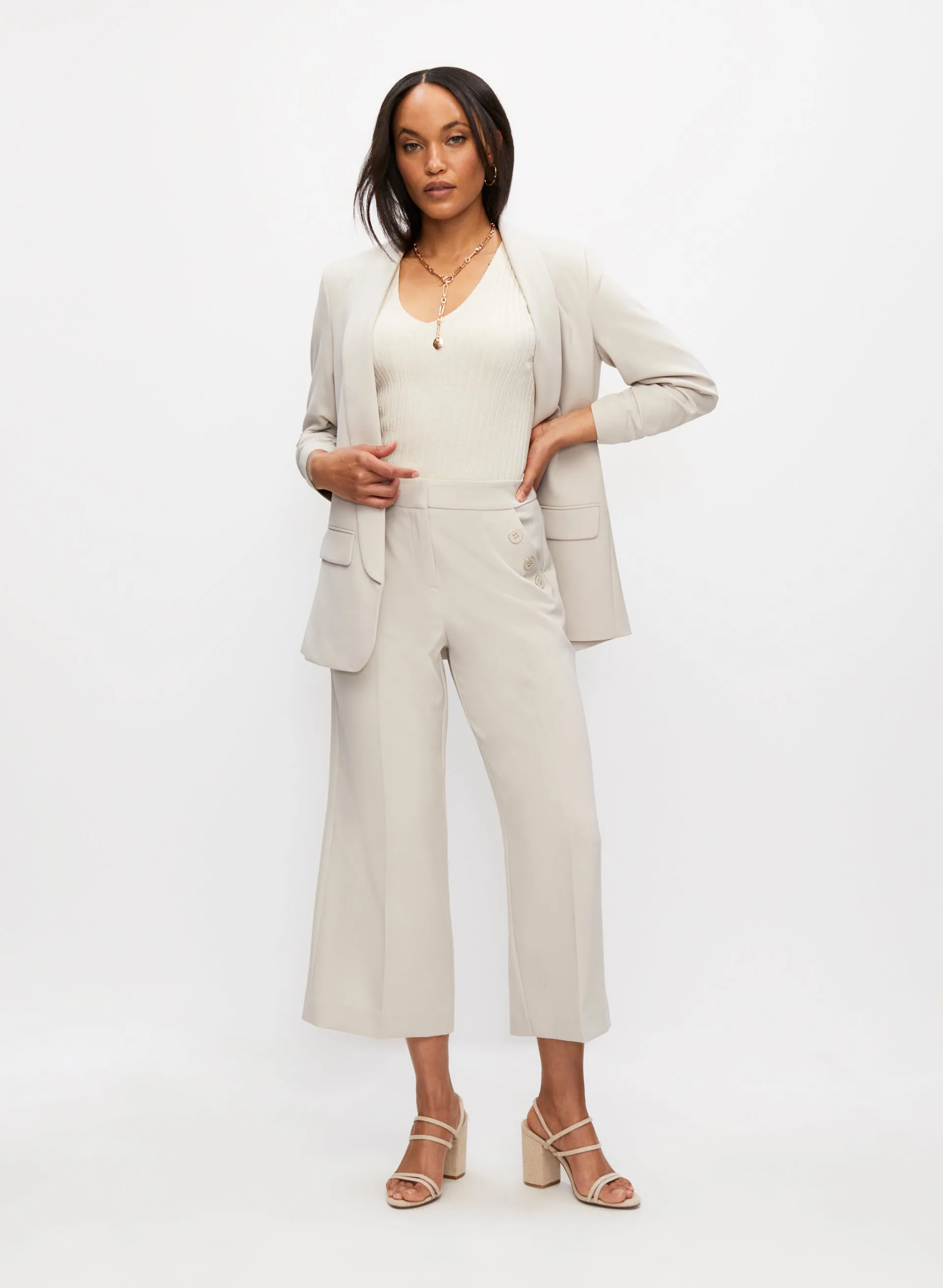 Button Detail Culotte Pants sold by Melanie Lyne product image thumbnail 3