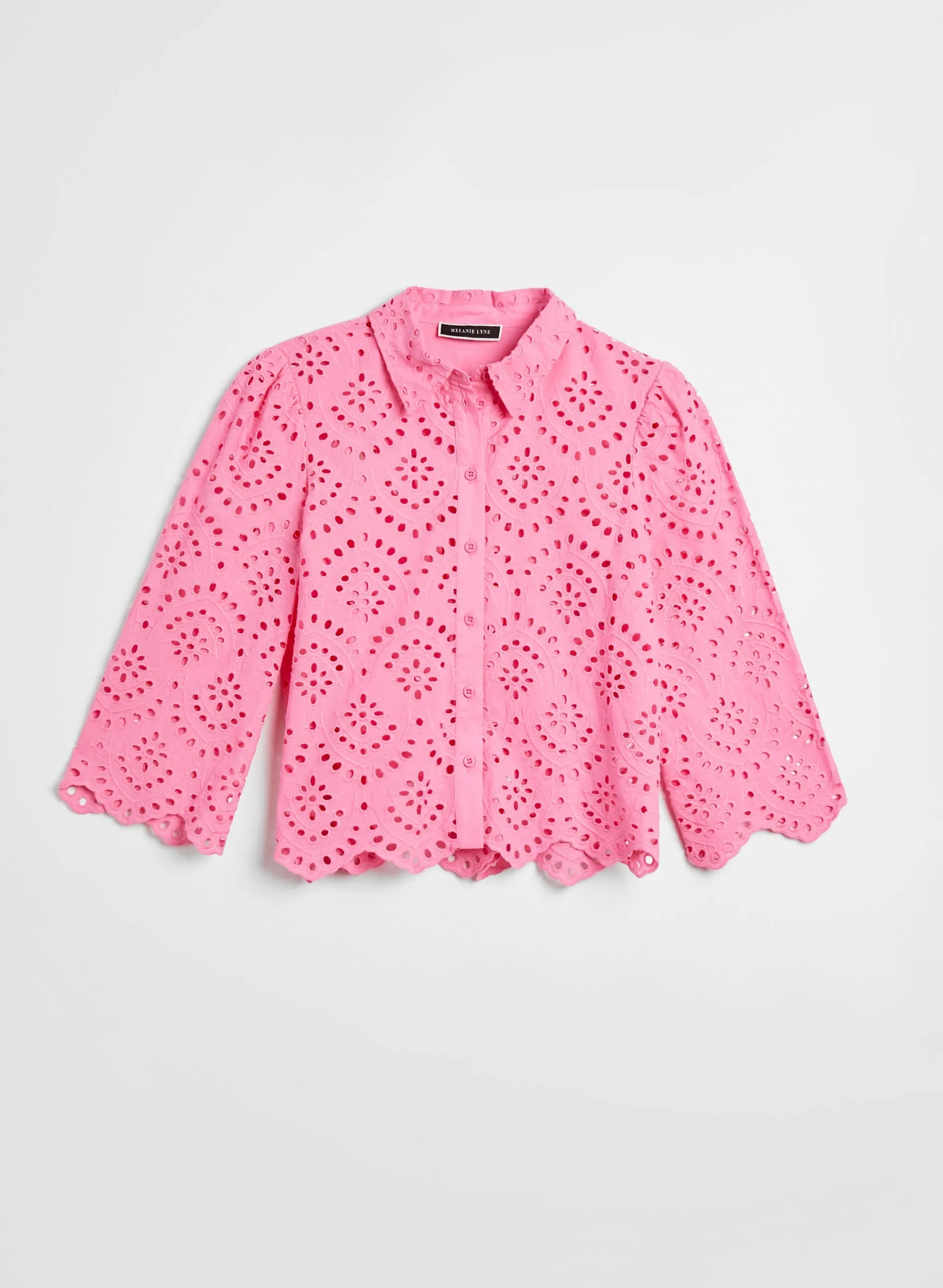 Embroidered Eyelet Blouse sold by Melanie Lyne product image thumbnail 5