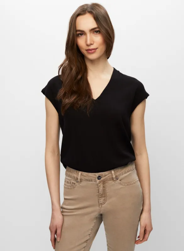 V-neck Short Sleeve Top sold by Melanie Lyne