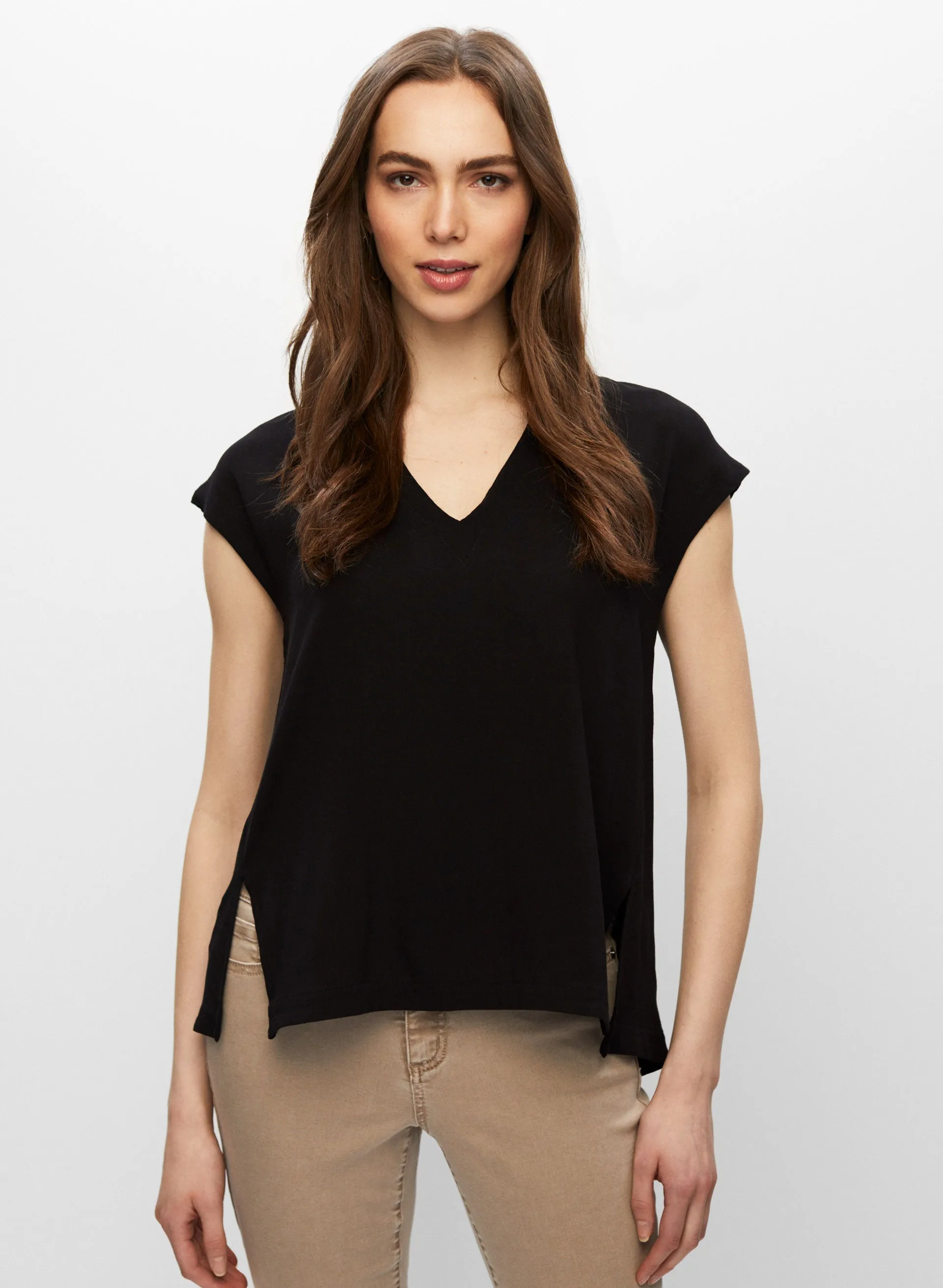V-neck Short Sleeve Top sold by Melanie Lyne product image thumbnail 5