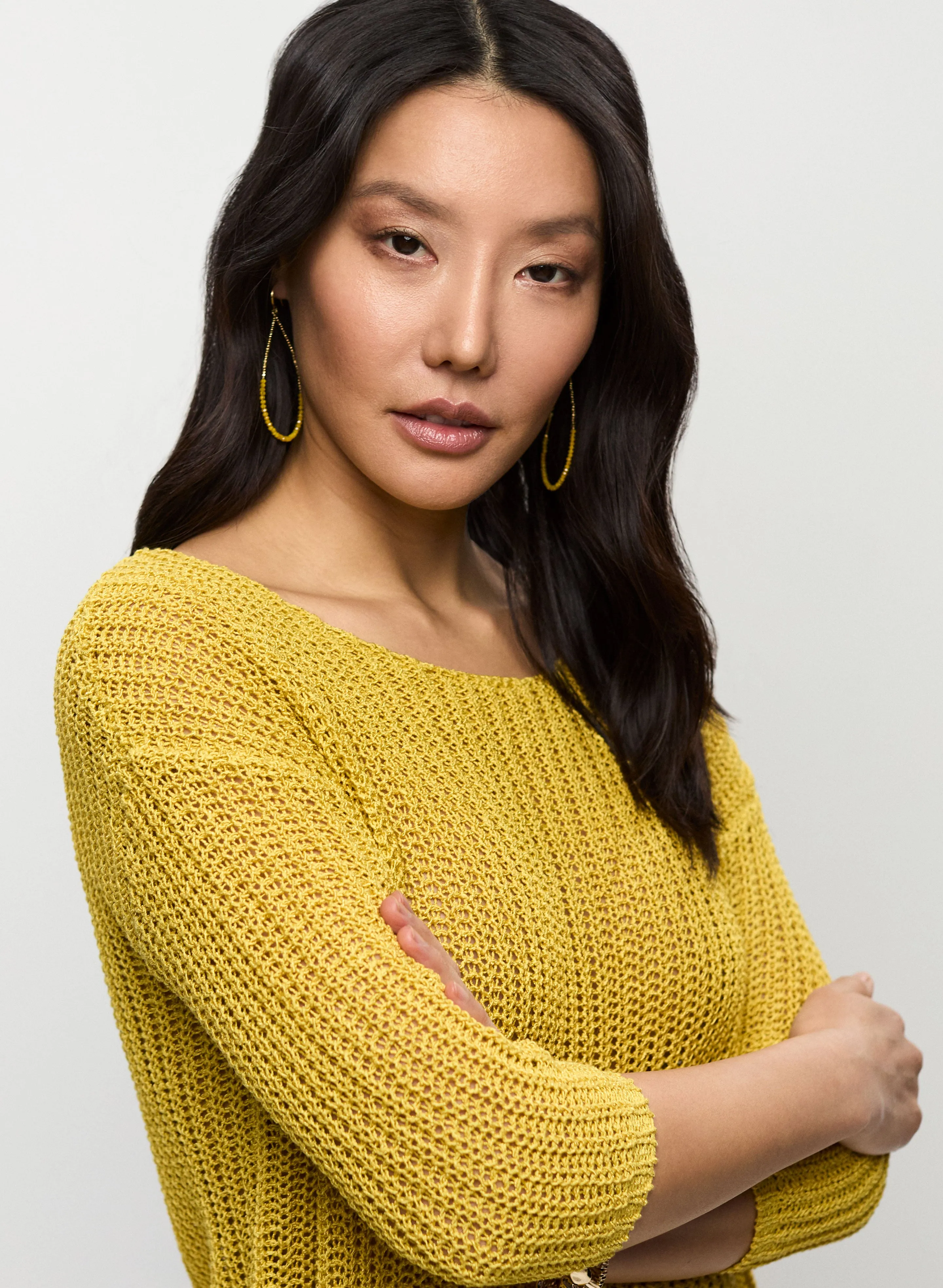 3/4 Sleeve Knit Sweater sold by Melanie Lyne product image thumbnail 2