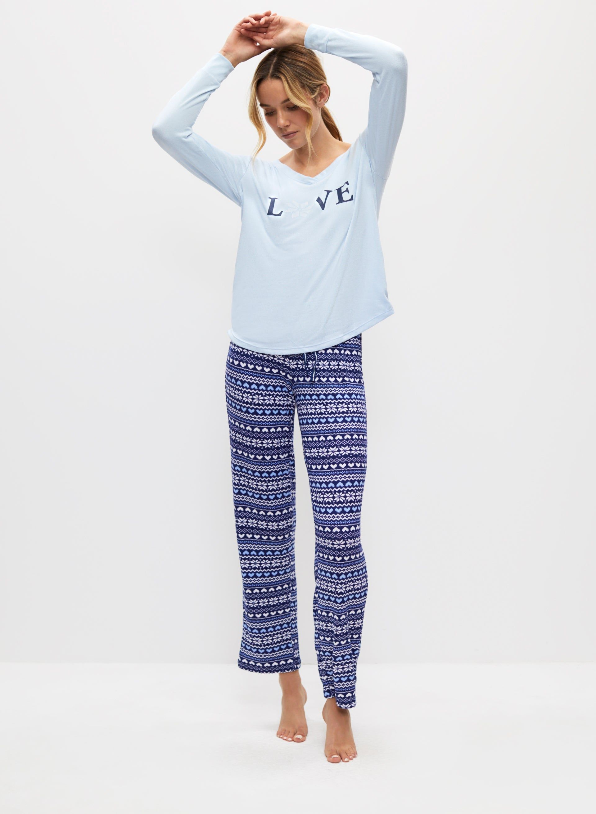 Text Print Pyjama Set sold by Melanie Lyne