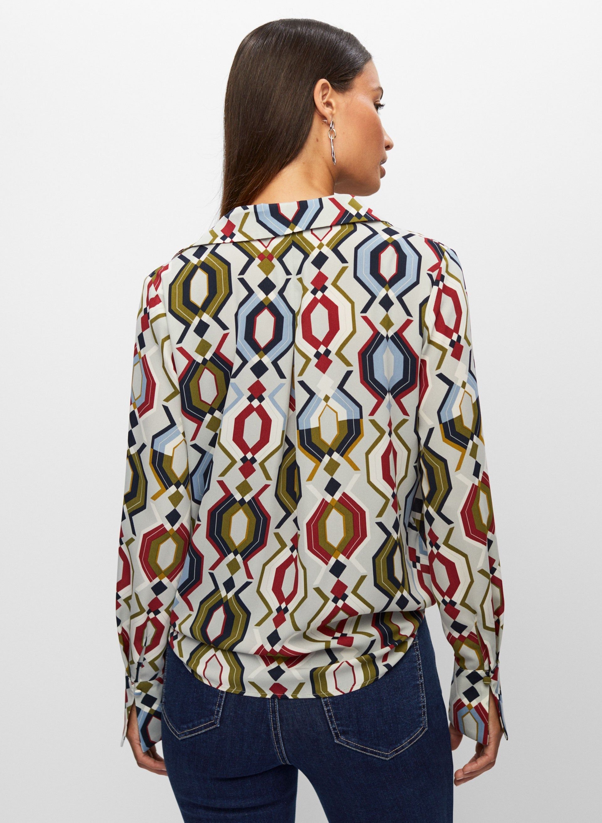 Geometric Print Blouse sold by Melanie Lyne product image thumbnail 4