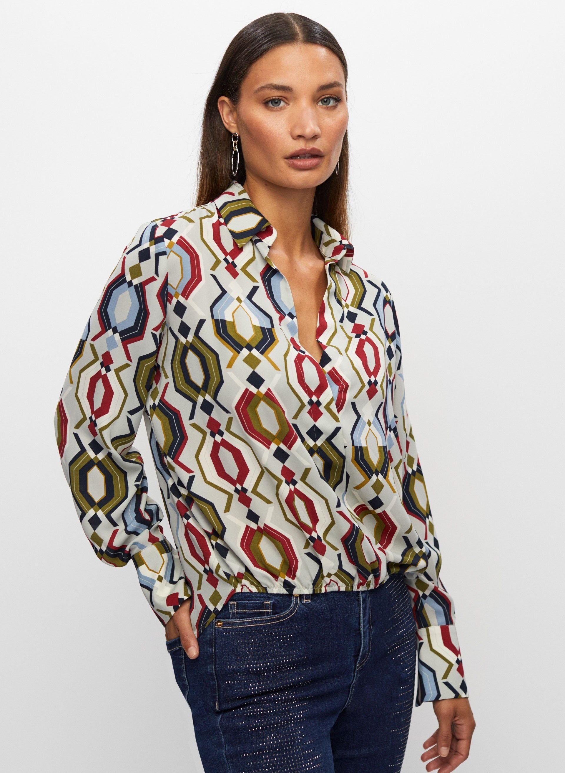 Geometric Print Blouse sold by Melanie Lyne product image thumbnail 5