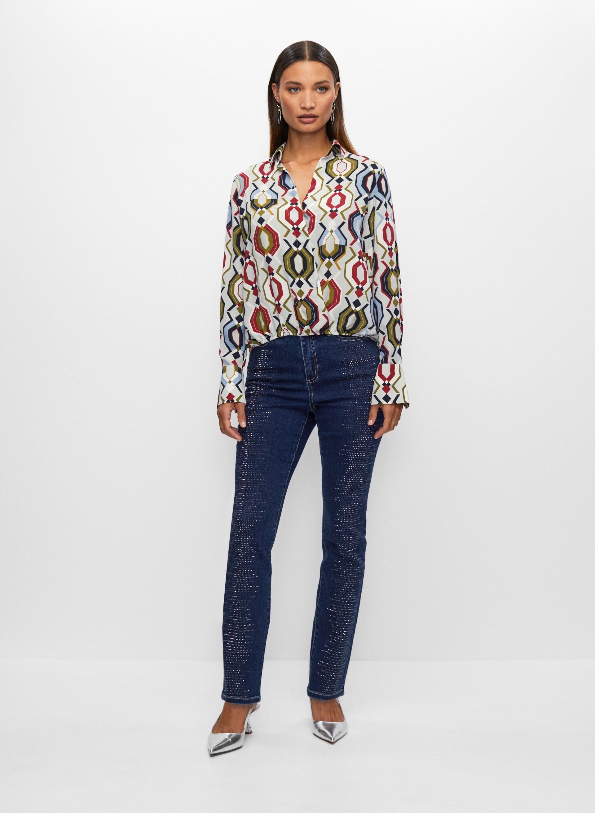 Geometric Print Blouse sold by Melanie Lyne product image thumbnail 3