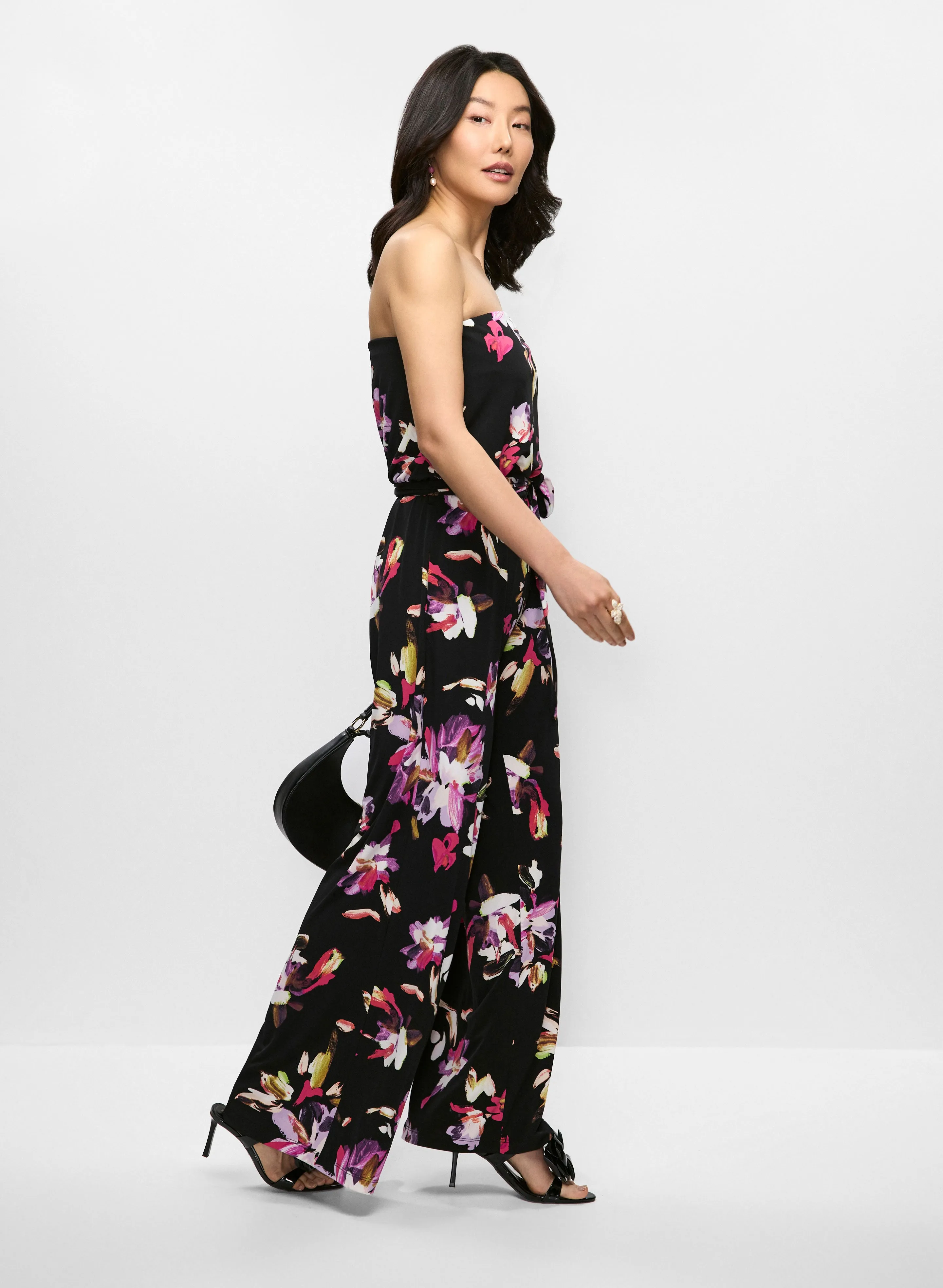 Strapless Floral Print Jumpsuit sold by Melanie Lyne product image thumbnail 5