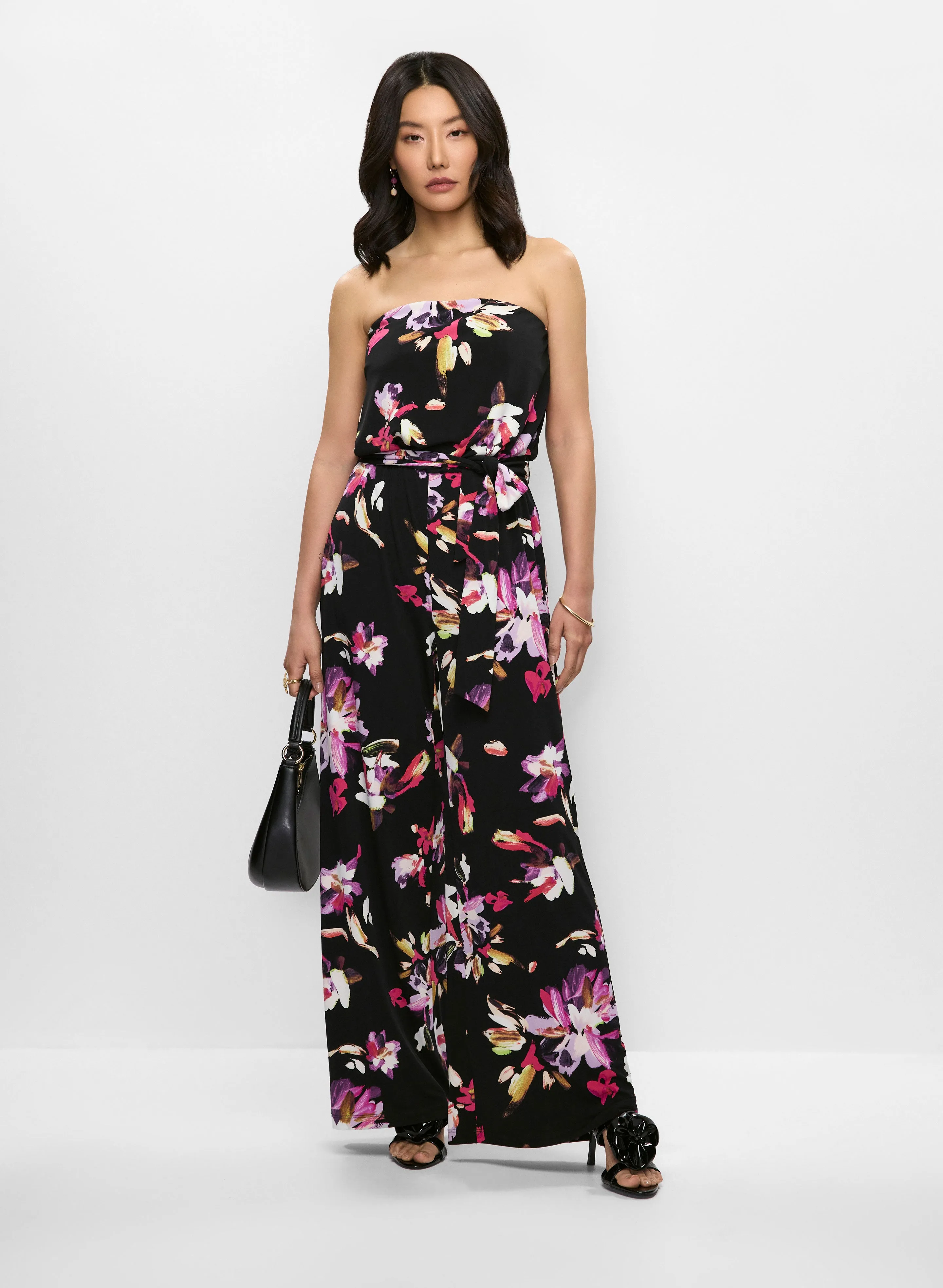 Strapless Floral Print Jumpsuit sold by Melanie Lyne