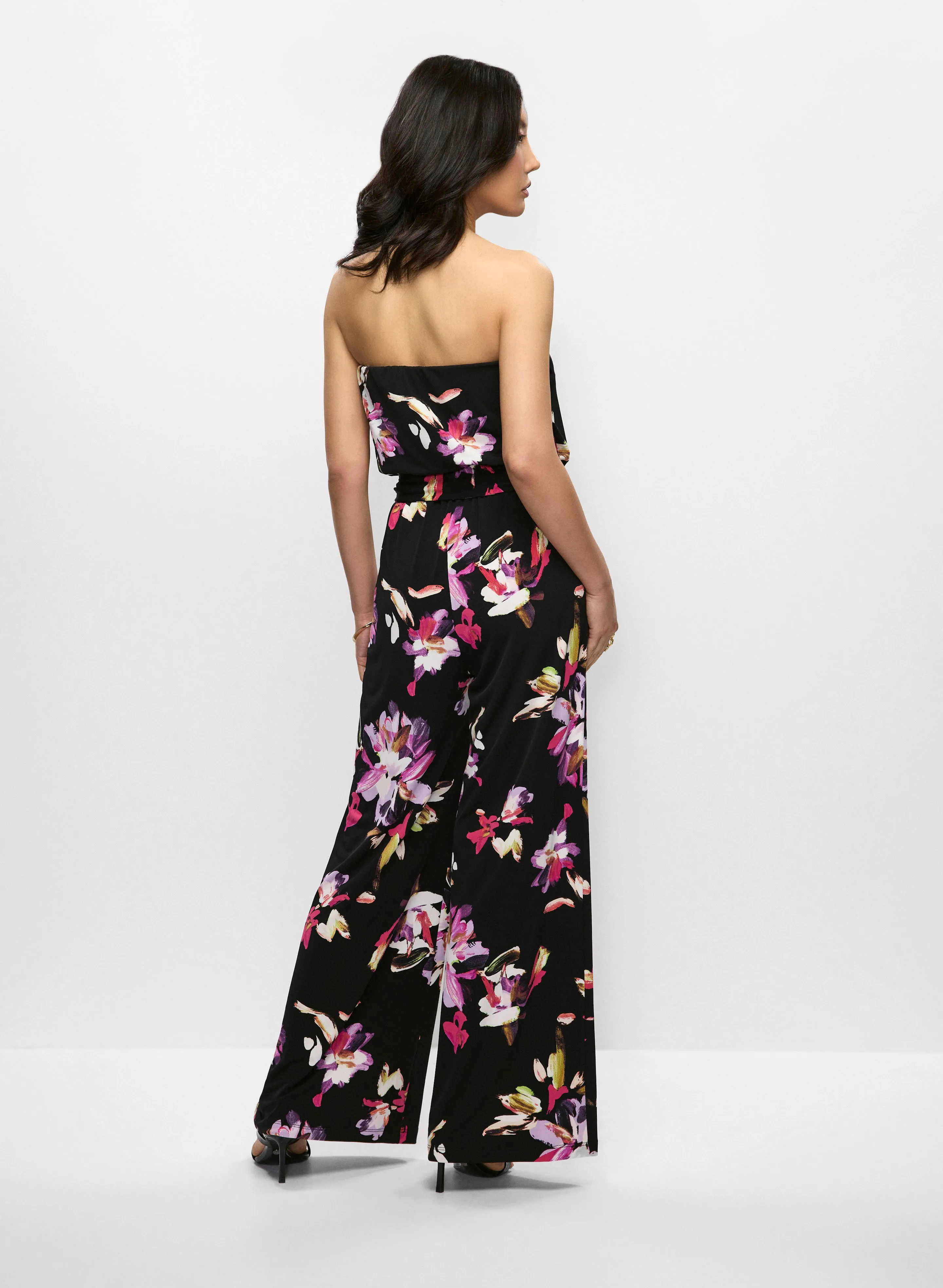 Strapless Floral Print Jumpsuit sold by Melanie Lyne product image thumbnail 4