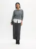 Metallic Detail Sweater & Denim Skirt sold by Melanie Lyne