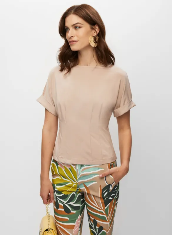 Corset Effect Short Sleeve Top sold by Melanie Lyne