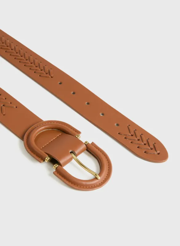 Horseshoe Buckle Braided Belt sold by Melanie Lyne