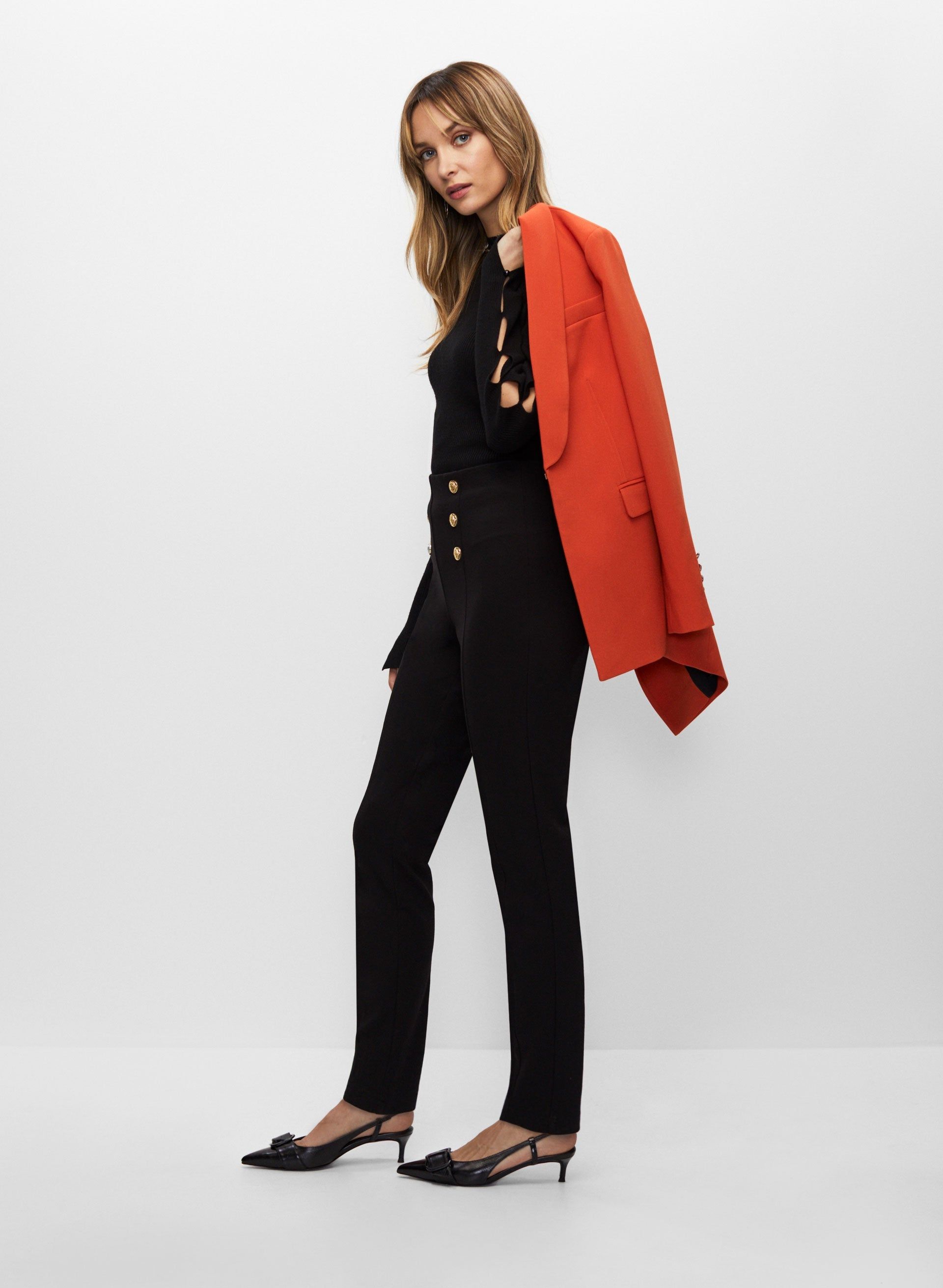 Pull-On Button Detail Pants sold by Melanie Lyne product image thumbnail 5