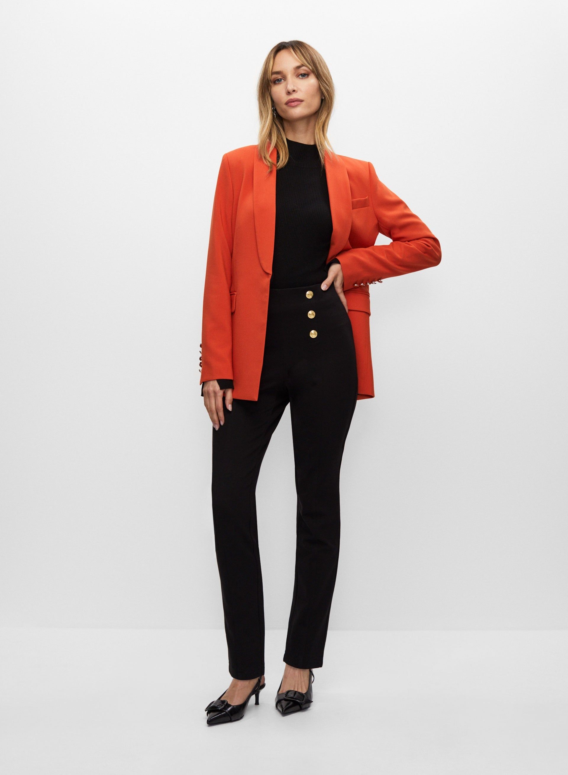 Pull-On Button Detail Pants sold by Melanie Lyne product image thumbnail 3