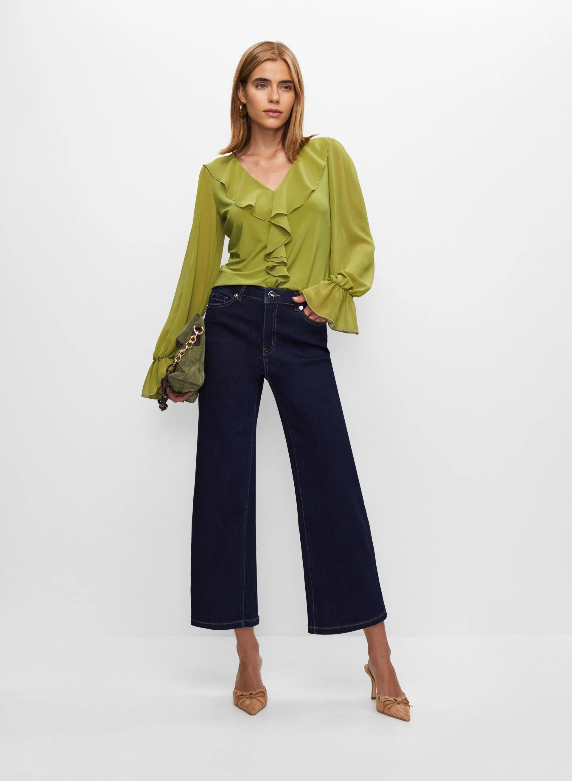 Cascading Ruffle Top sold by Melanie Lyne product image thumbnail 4