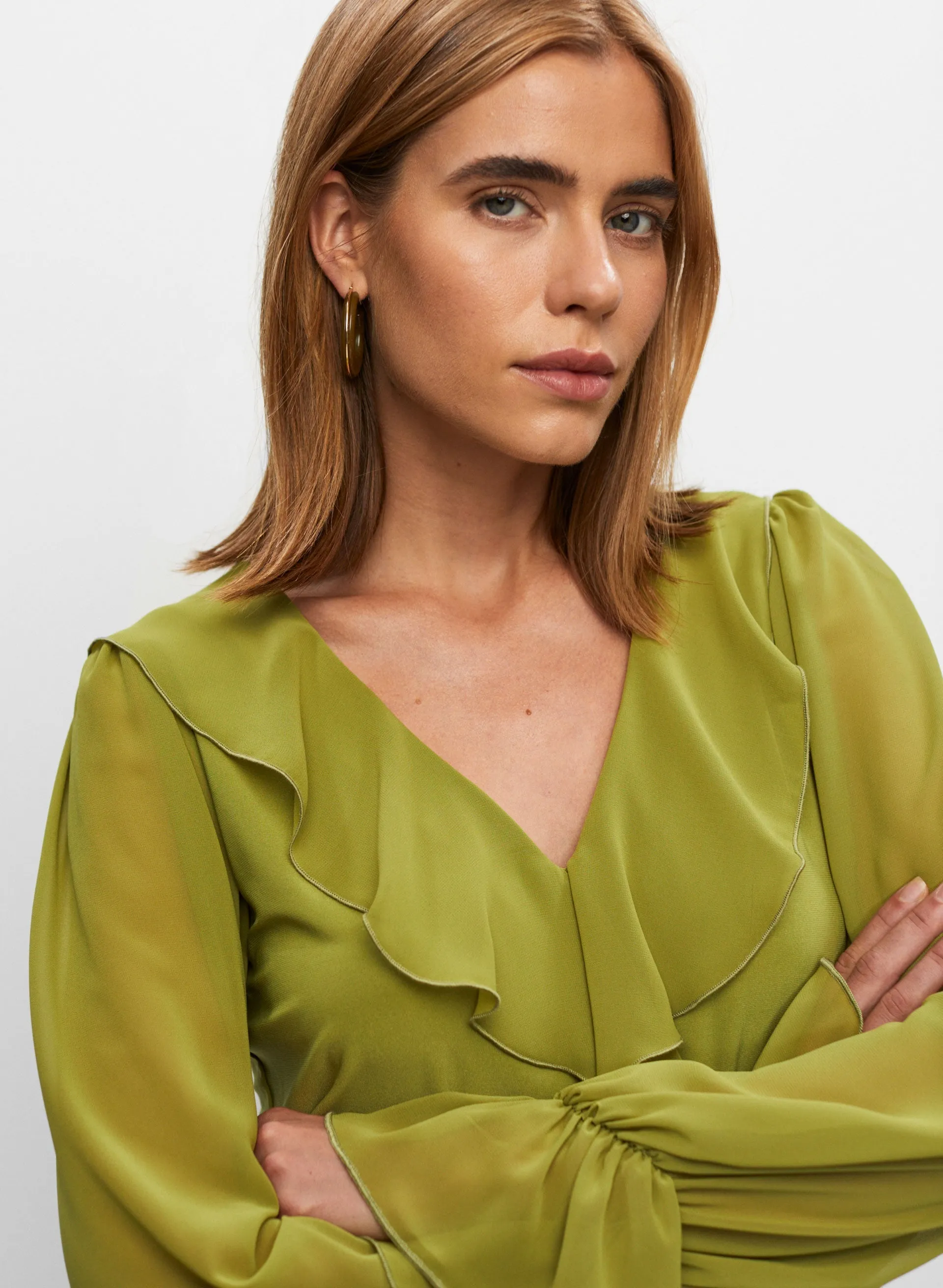 Cascading Ruffle Top sold by Melanie Lyne product image thumbnail 5