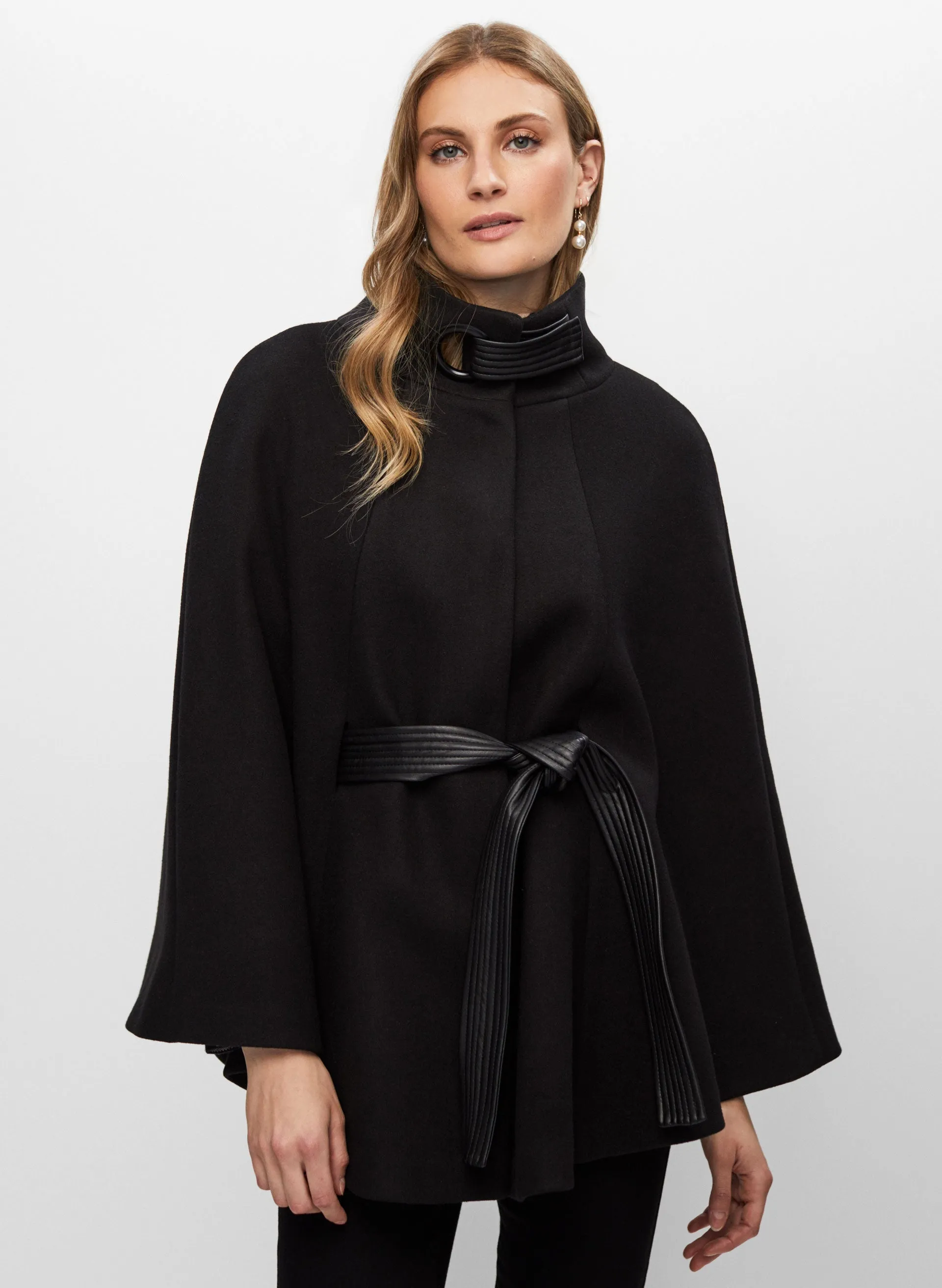 Belted Wool-Blend Cape sold by Melanie Lyne product image thumbnail 5