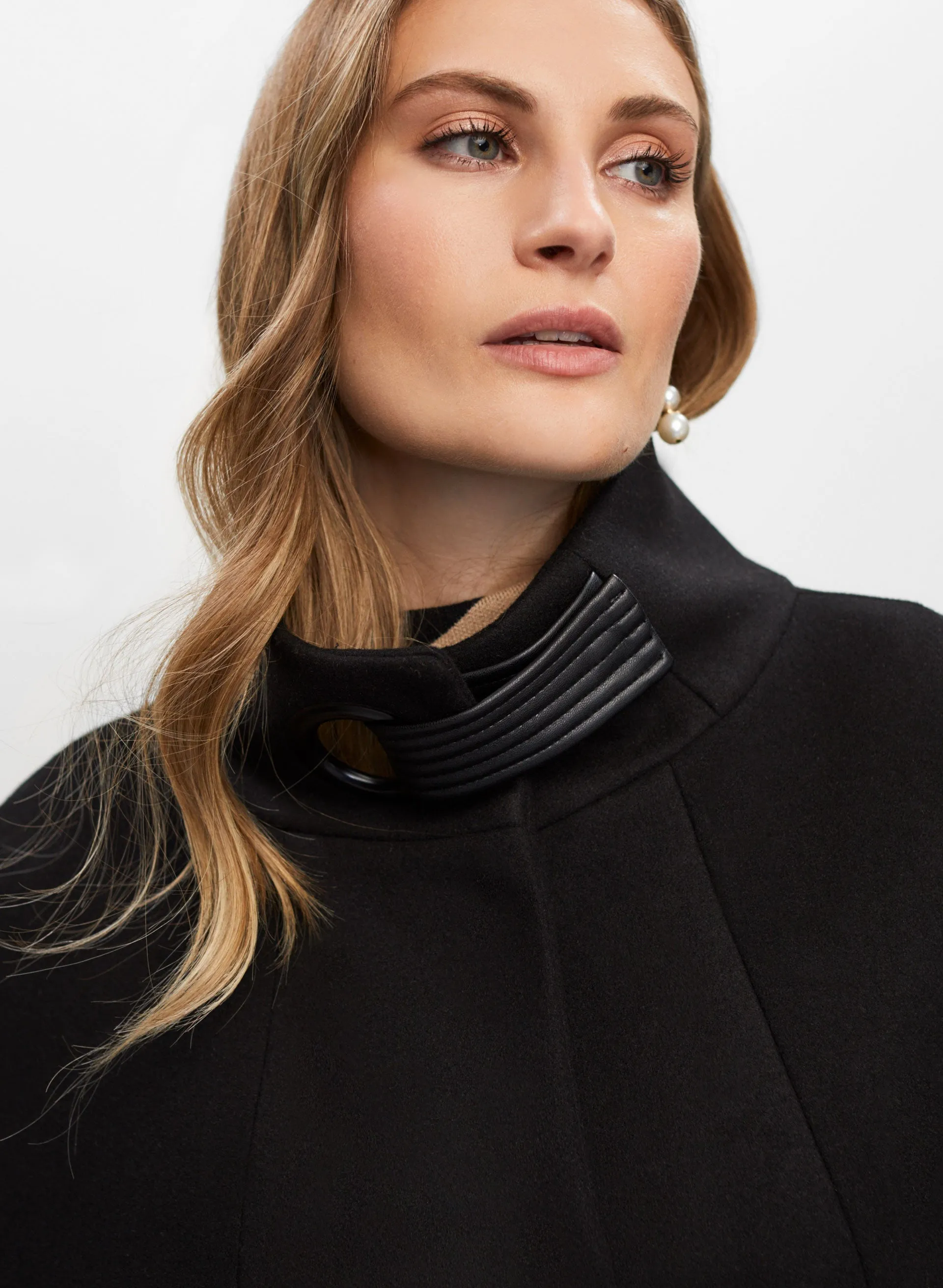 Belted Wool-Blend Cape sold by Melanie Lyne product image thumbnail 3