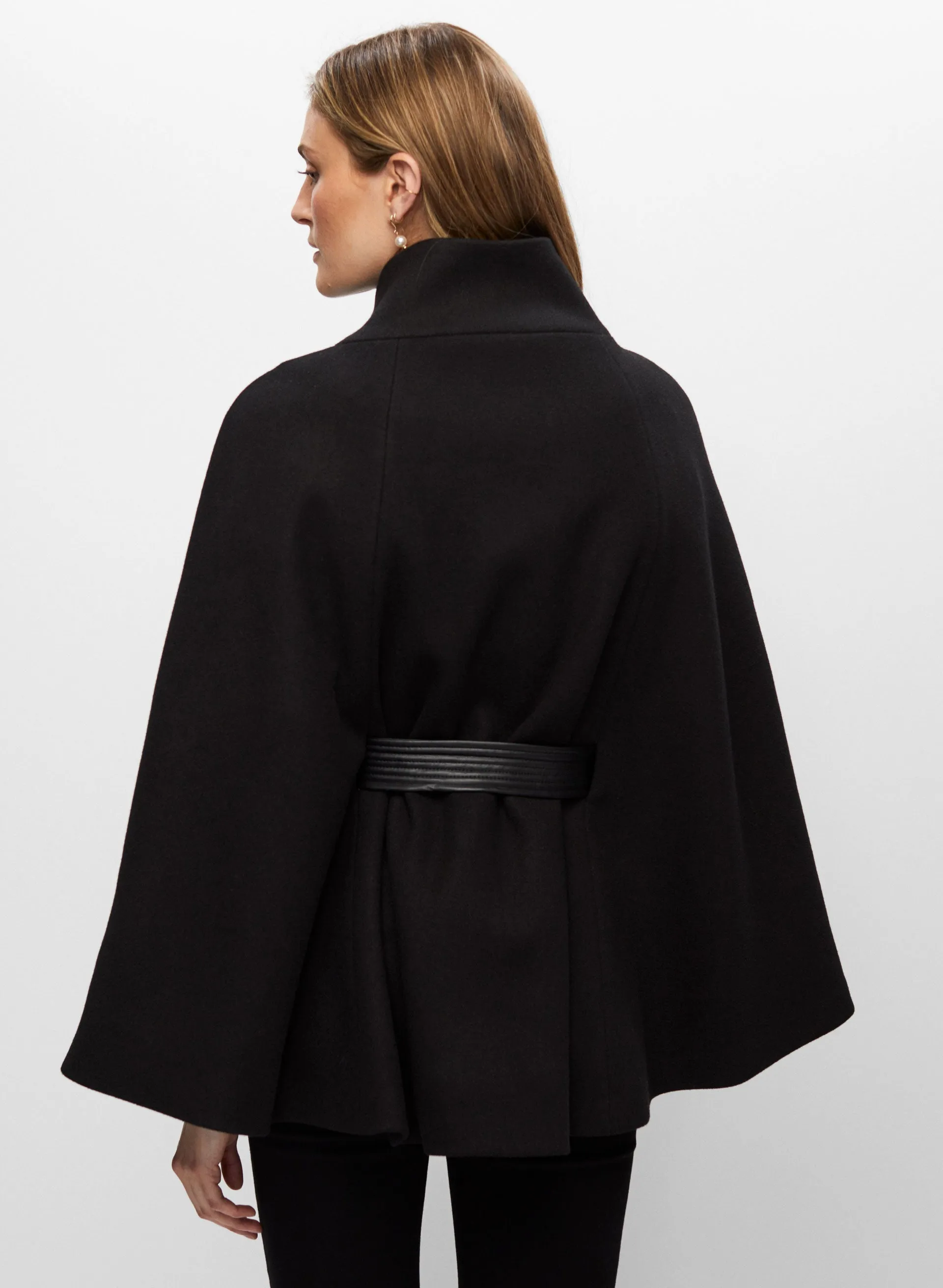 Belted Wool-Blend Cape sold by Melanie Lyne product image thumbnail 2