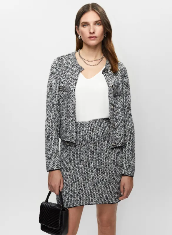 Tweed Button Front Cardigan sold by Melanie Lyne