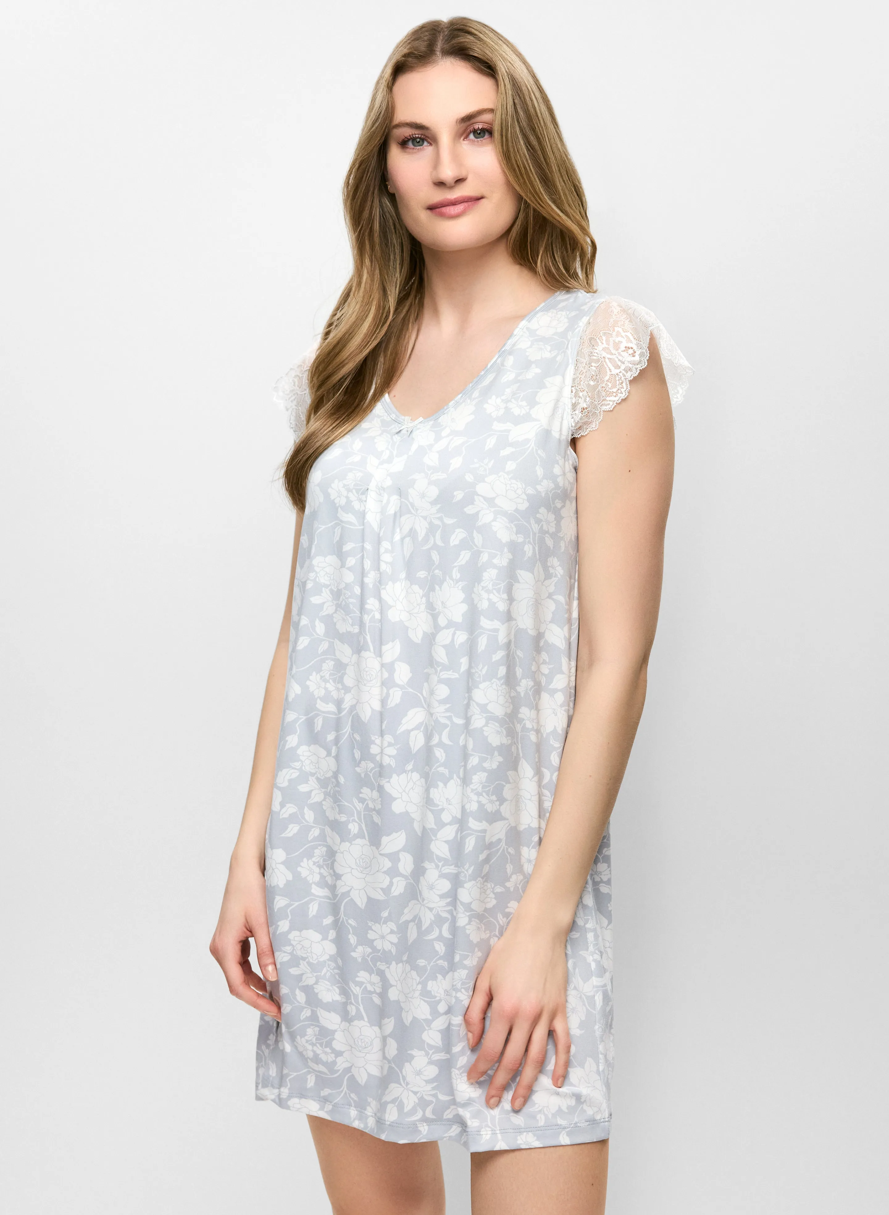 Lace Cap Sleeve Nightgown sold by Melanie Lyne product image thumbnail 5
