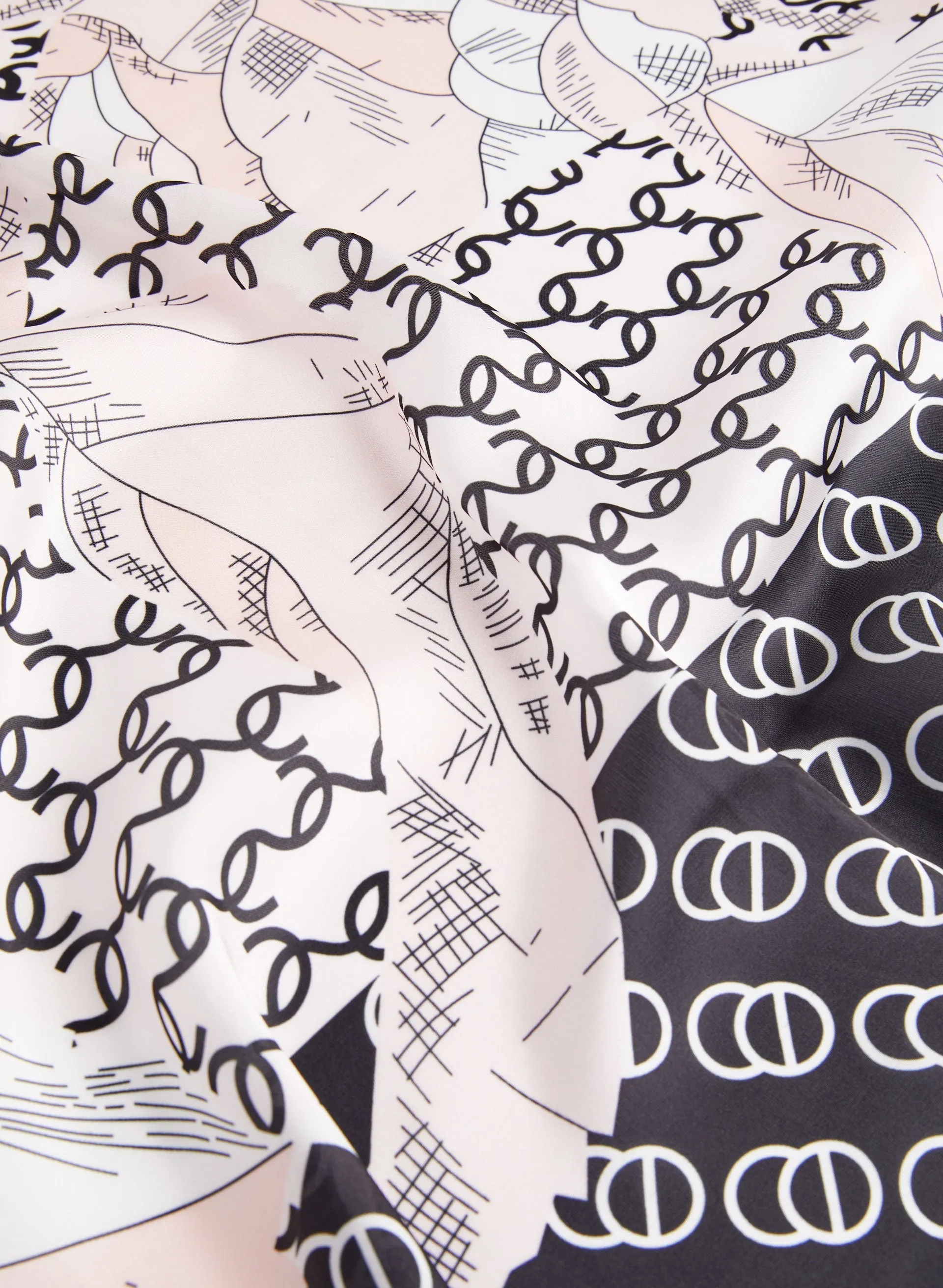 Multi Print Satin Scarf sold by Melanie Lyne product image thumbnail 2