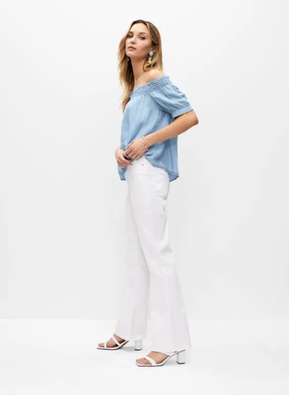 Off The Shoulder Tencel Top sold by Melanie Lyne