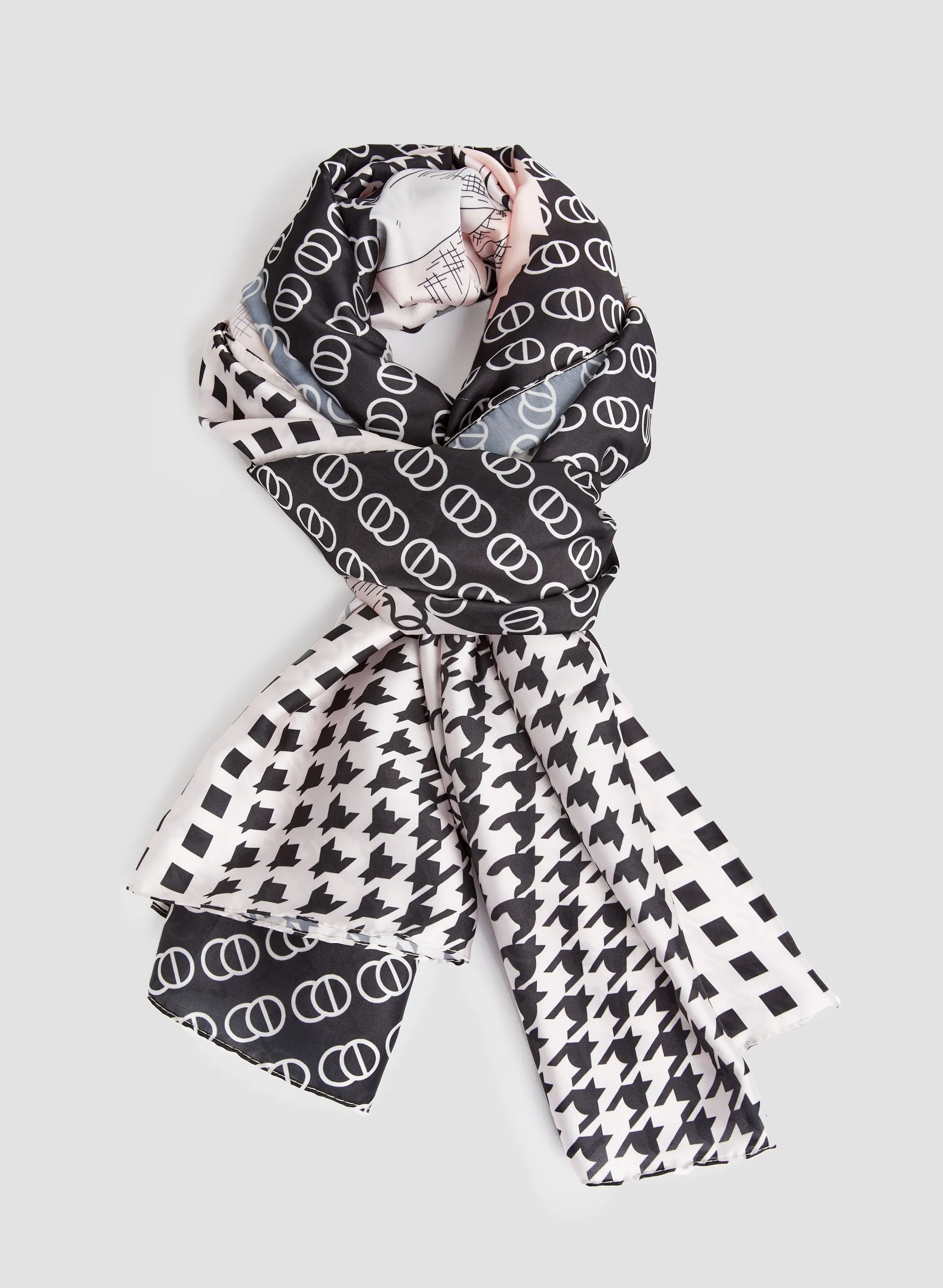 Multi Print Satin Scarf sold by Melanie Lyne