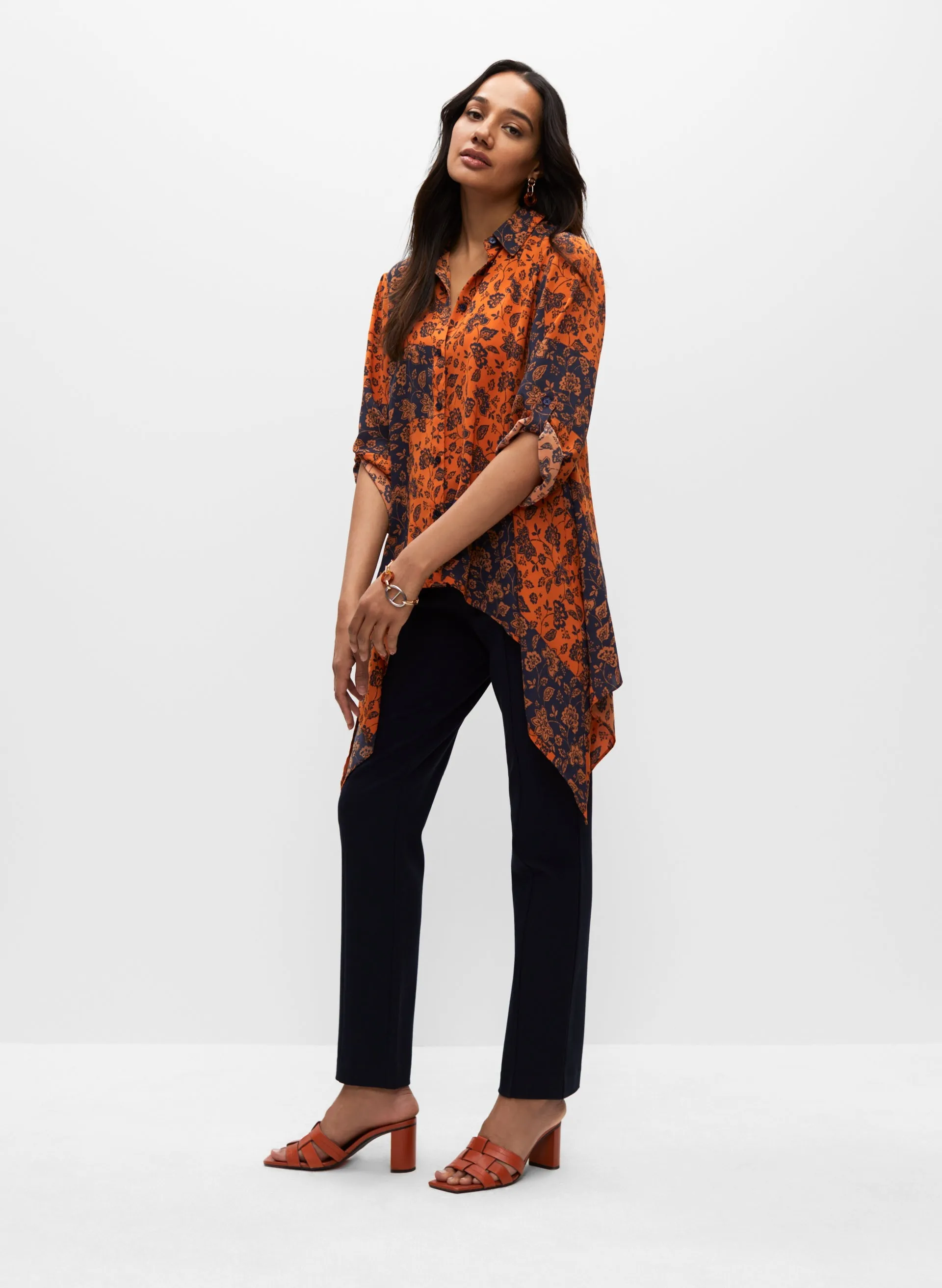 3/4 Sleeve Asymmetrical Tunic sold by Melanie Lyne product image thumbnail 3