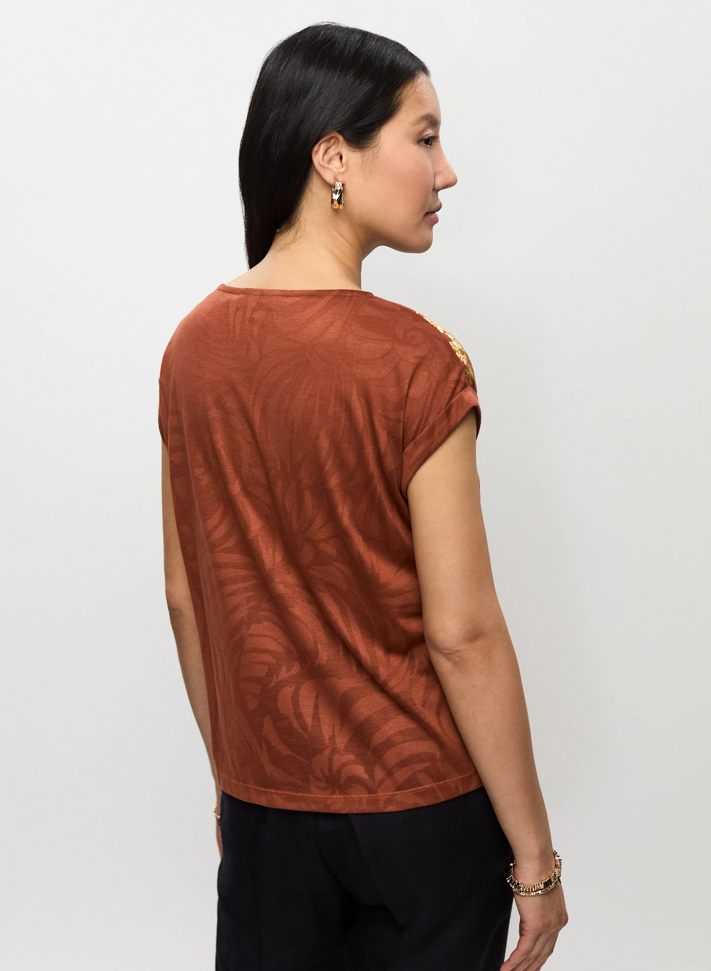 Foil Motif T-Shirt sold by Melanie Lyne product image thumbnail 4