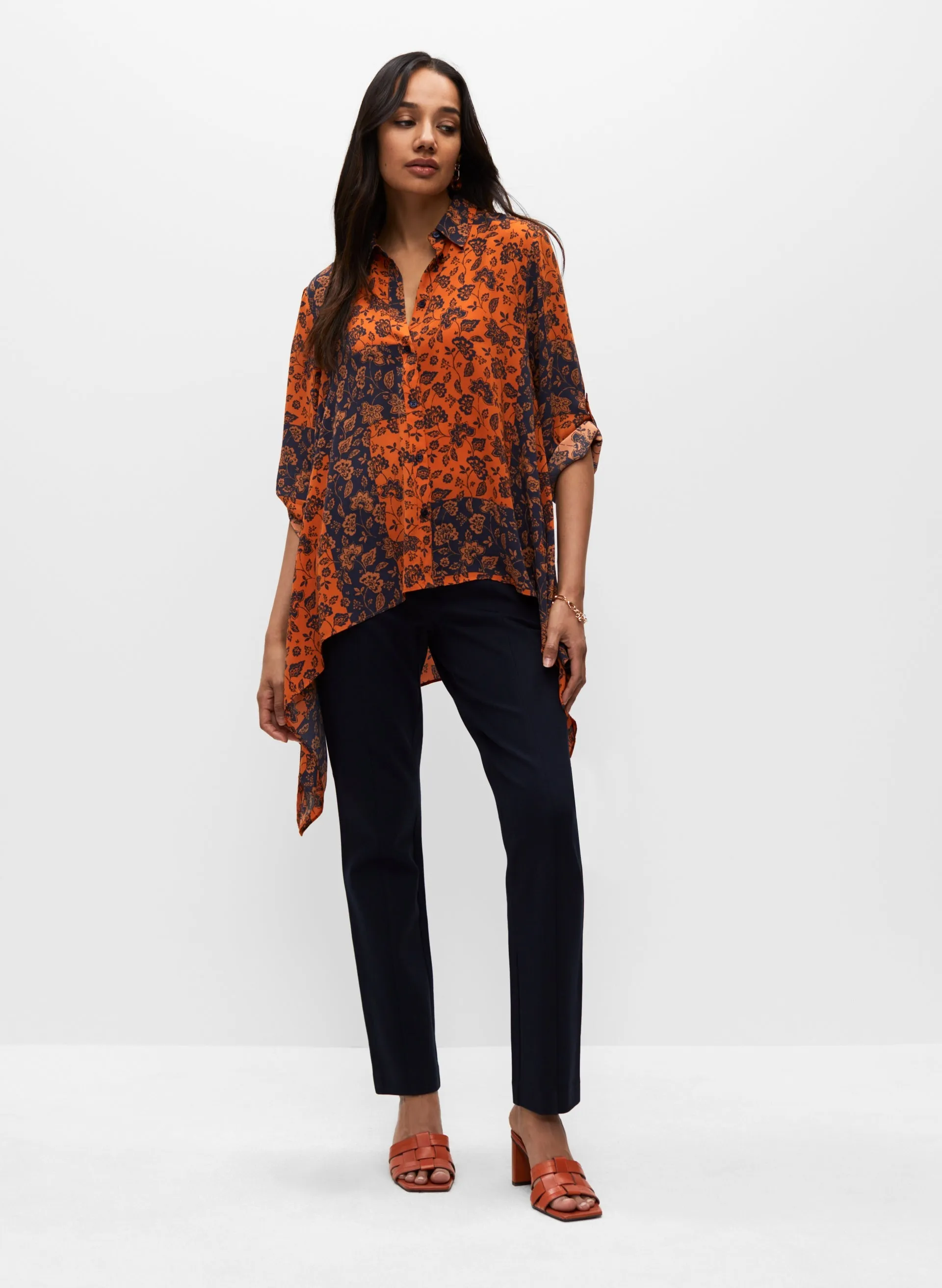 3/4 Sleeve Asymmetrical Tunic sold by Melanie Lyne