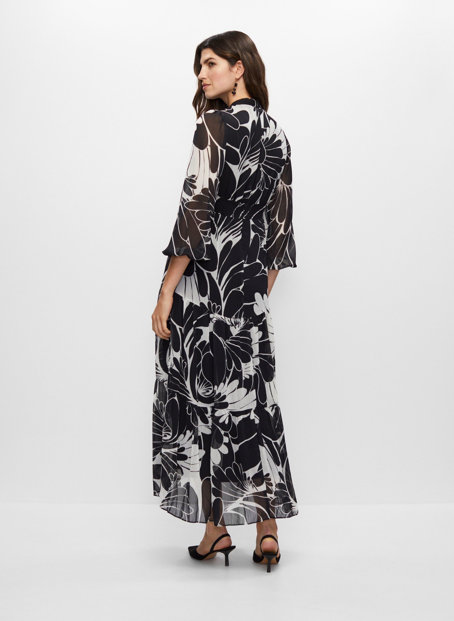 Two-Tone Floral Dress sold by Melanie Lyne product image thumbnail 4