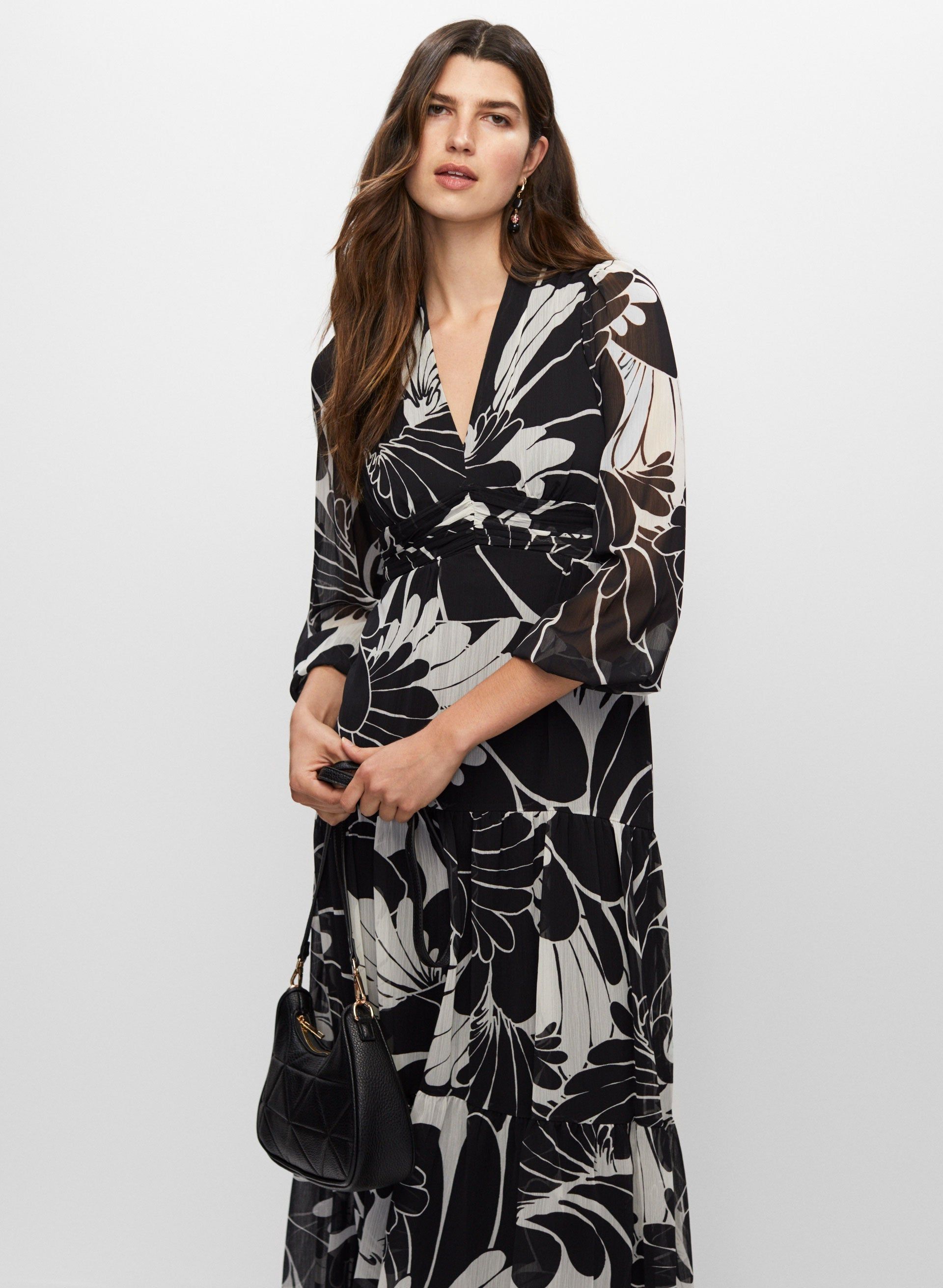 Two-Tone Floral Dress sold by Melanie Lyne product image thumbnail 5