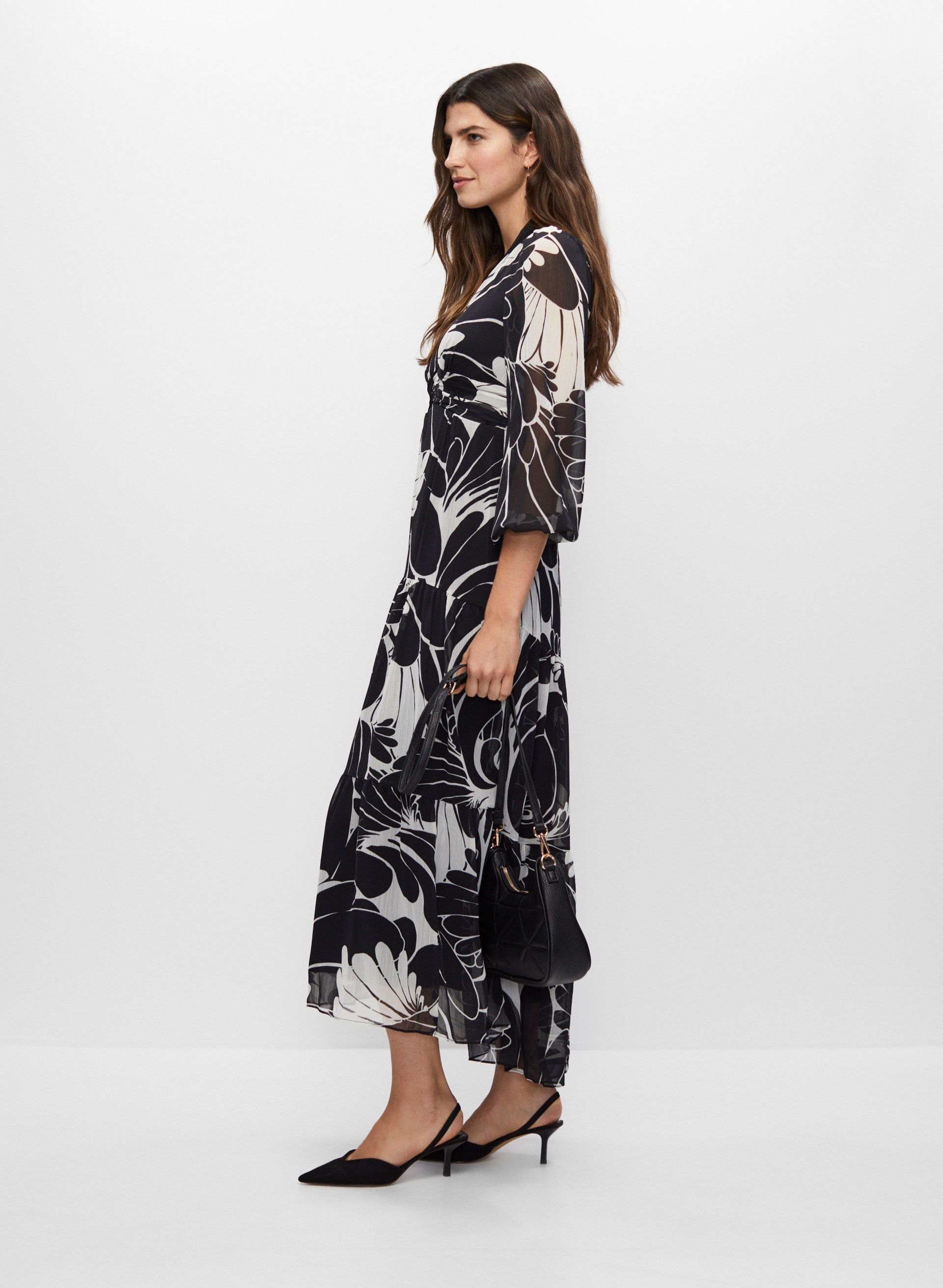 Two-Tone Floral Dress sold by Melanie Lyne product image thumbnail 3