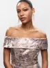 Bardot Neck Embroidered Dress sold by Melanie Lyne