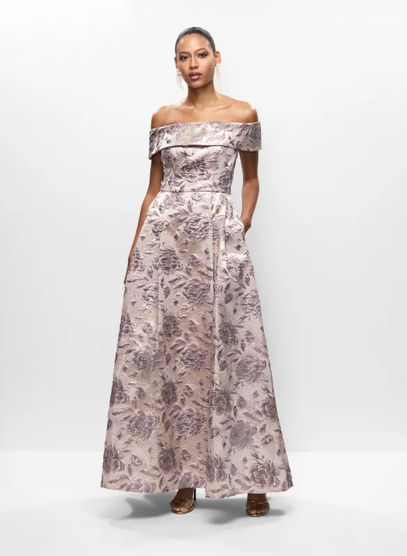 Bardot Neck Embroidered Dress sold by Melanie Lyne