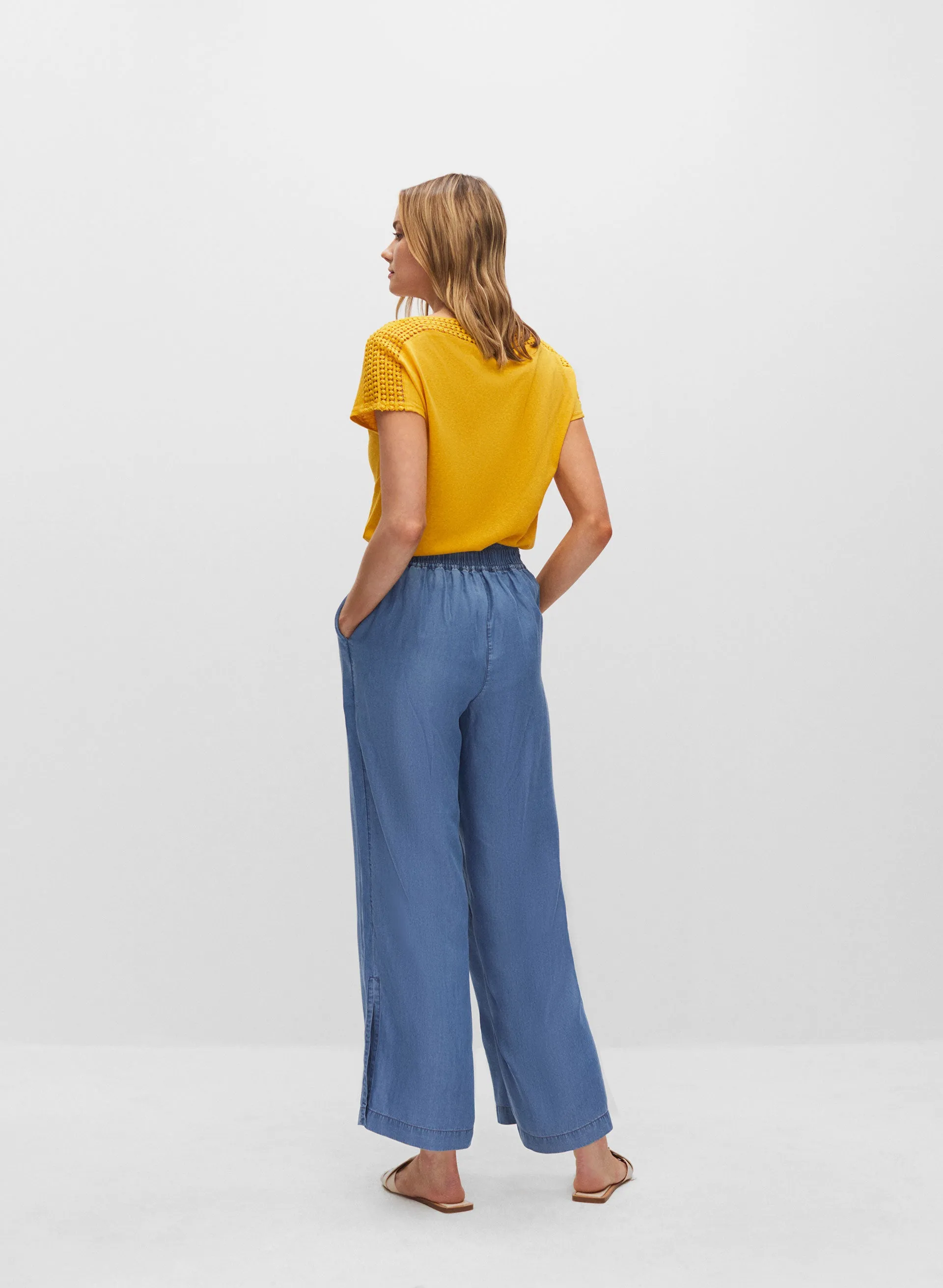 Tencel Culotte Pants sold by Melanie Lyne product image thumbnail 4