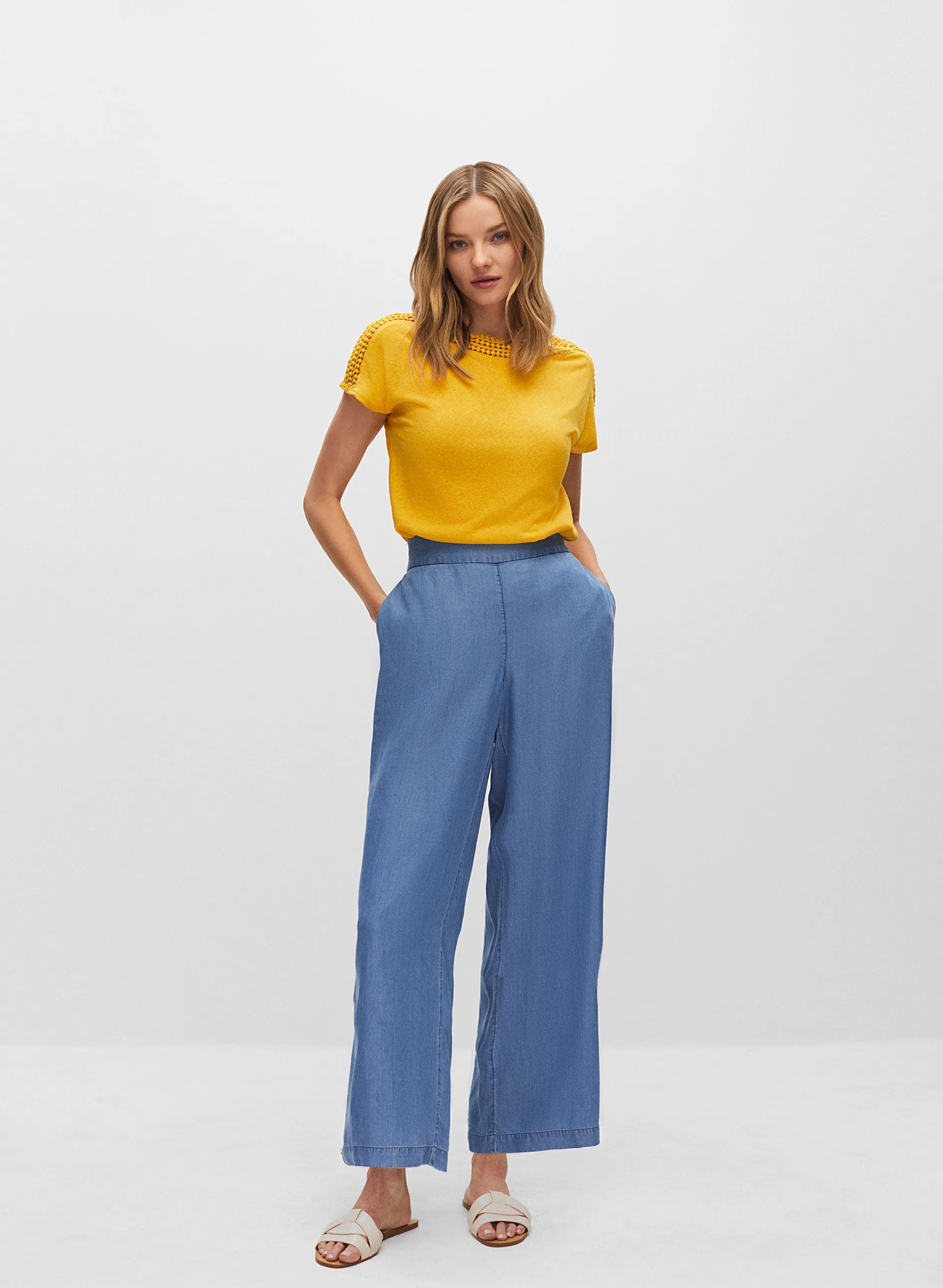 Tencel Culotte Pants sold by Melanie Lyne