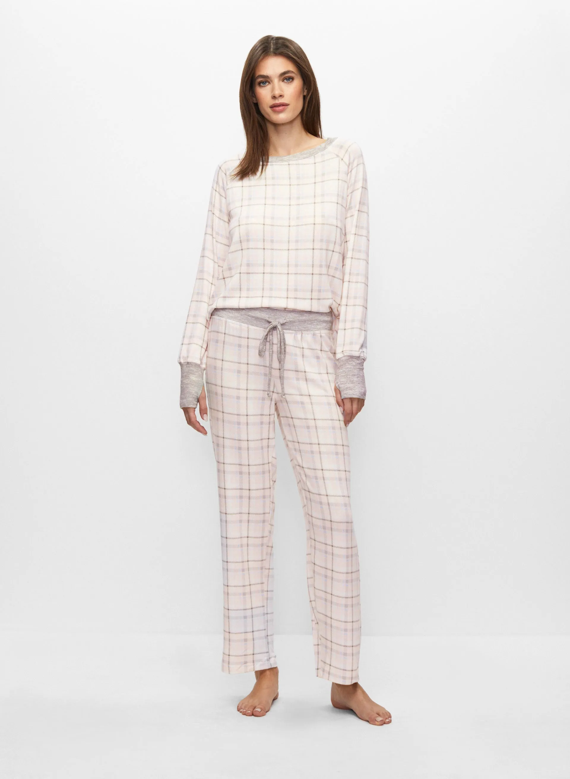 Plaid Motif Pyjama Set sold by Melanie Lyne