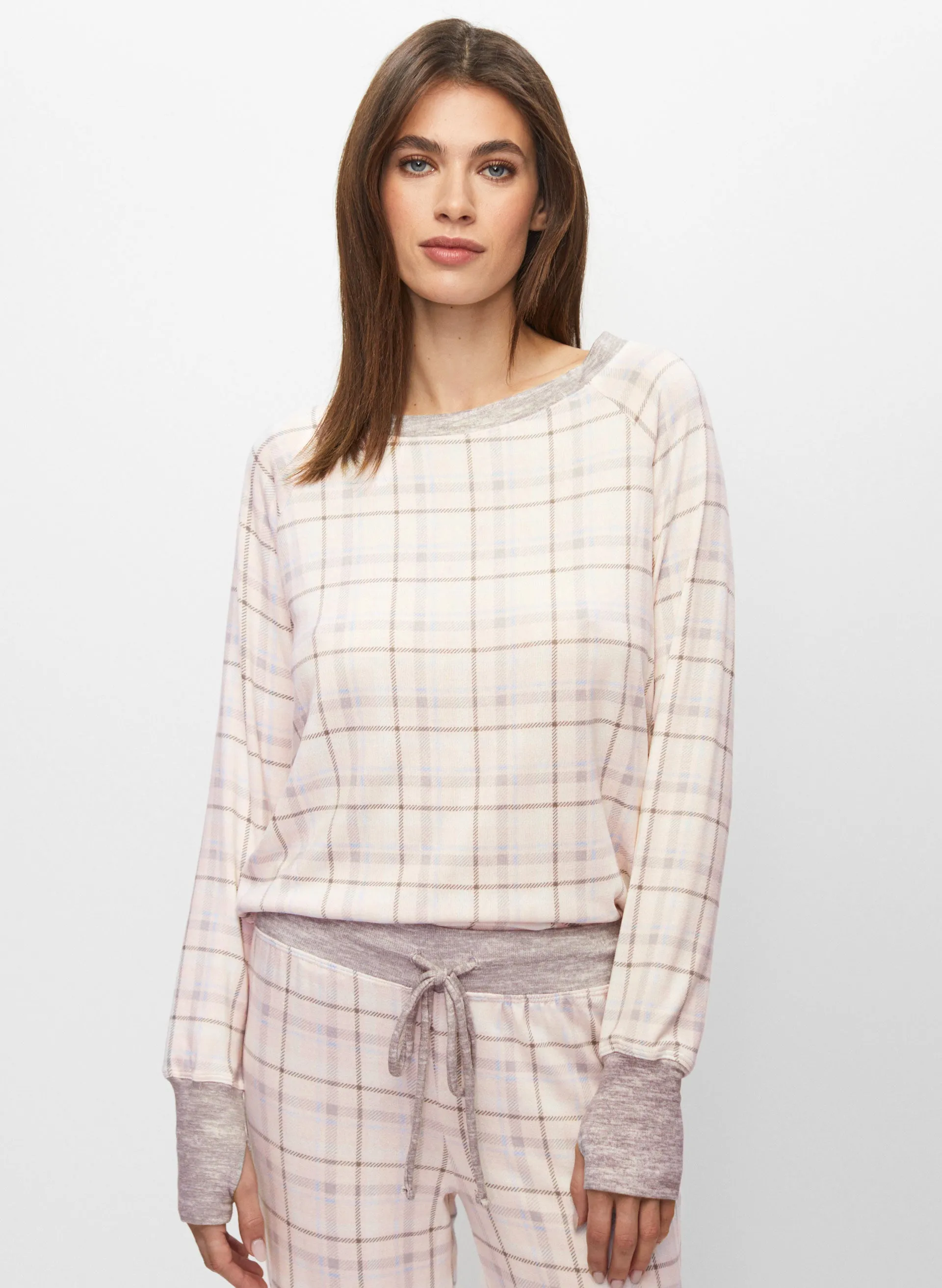 Plaid Motif Pyjama Set sold by Melanie Lyne product image thumbnail 4