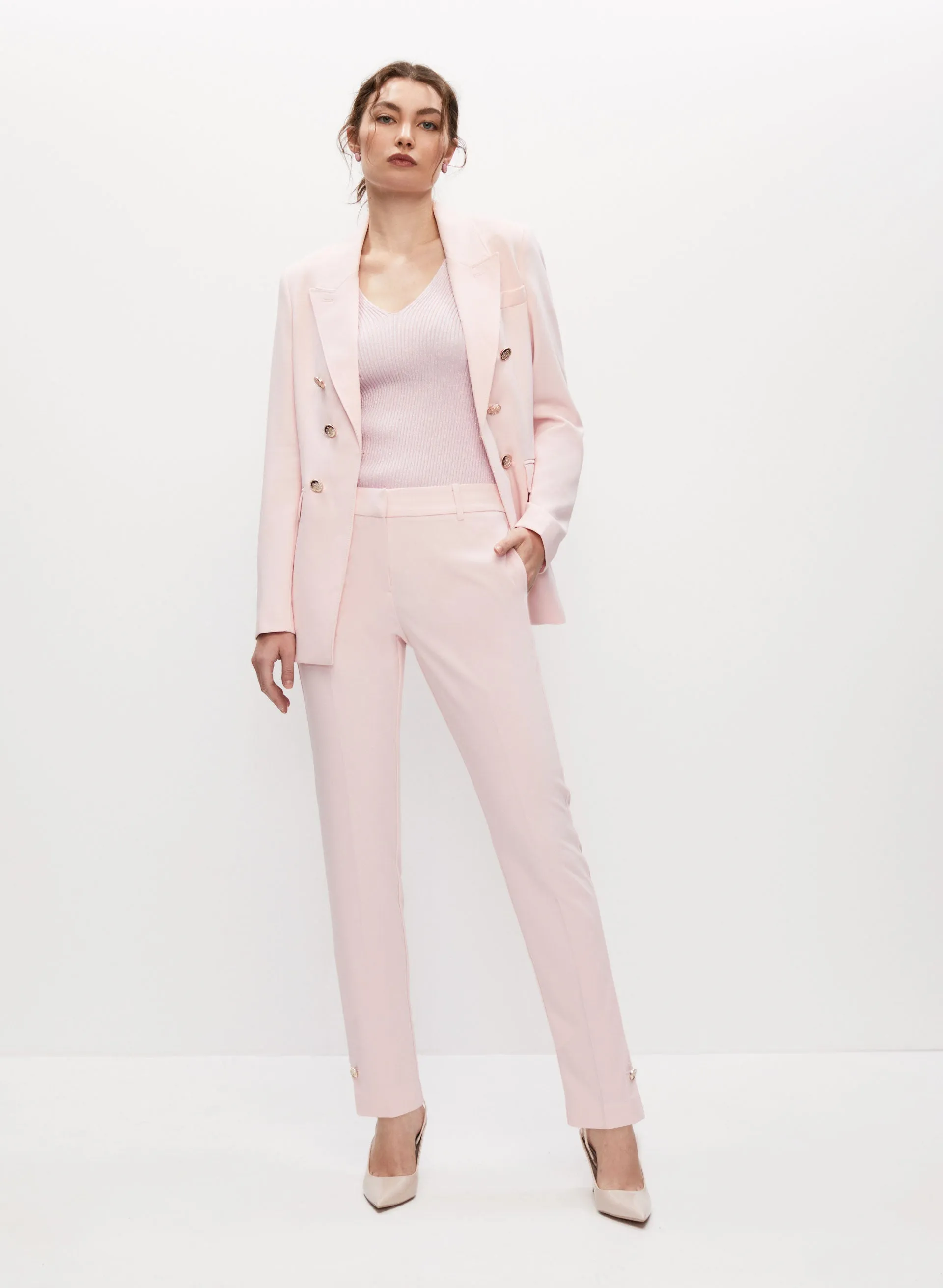 Slit Detail Slim Leg Pants sold by Melanie Lyne product image thumbnail 5