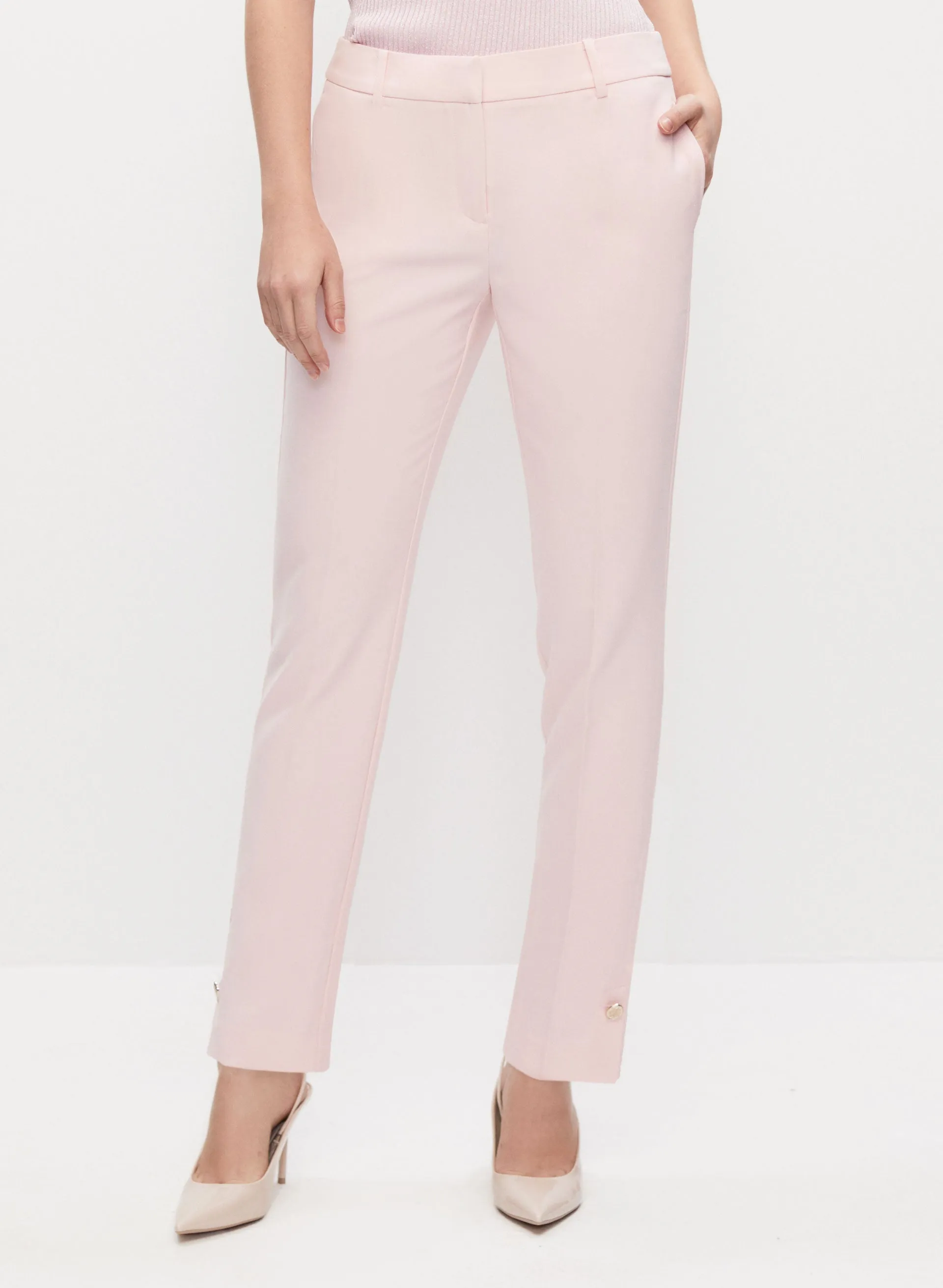 Slit Detail Slim Leg Pants sold by Melanie Lyne