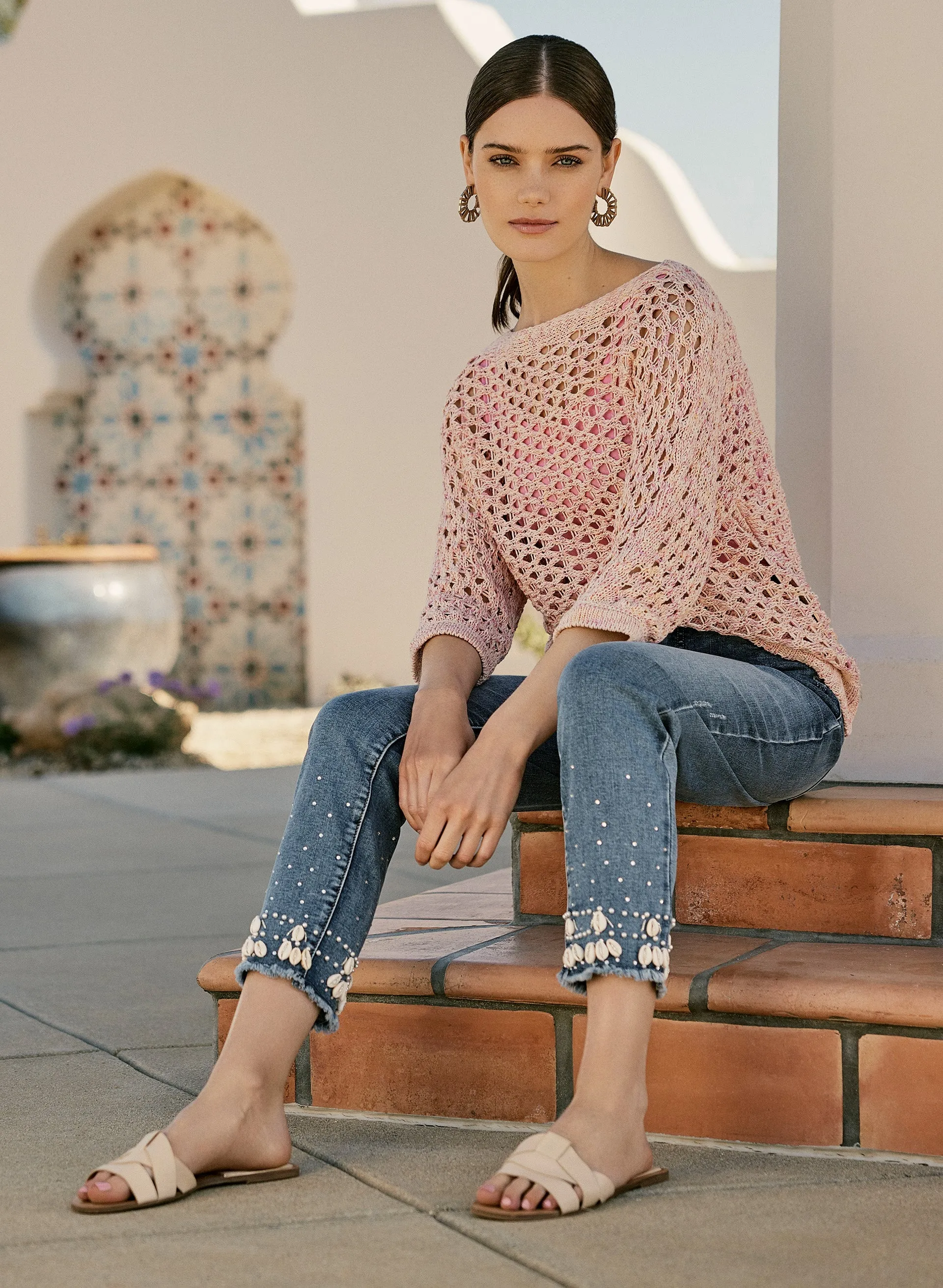 Open Weave Knit Sweater sold by Melanie Lyne product image thumbnail 3