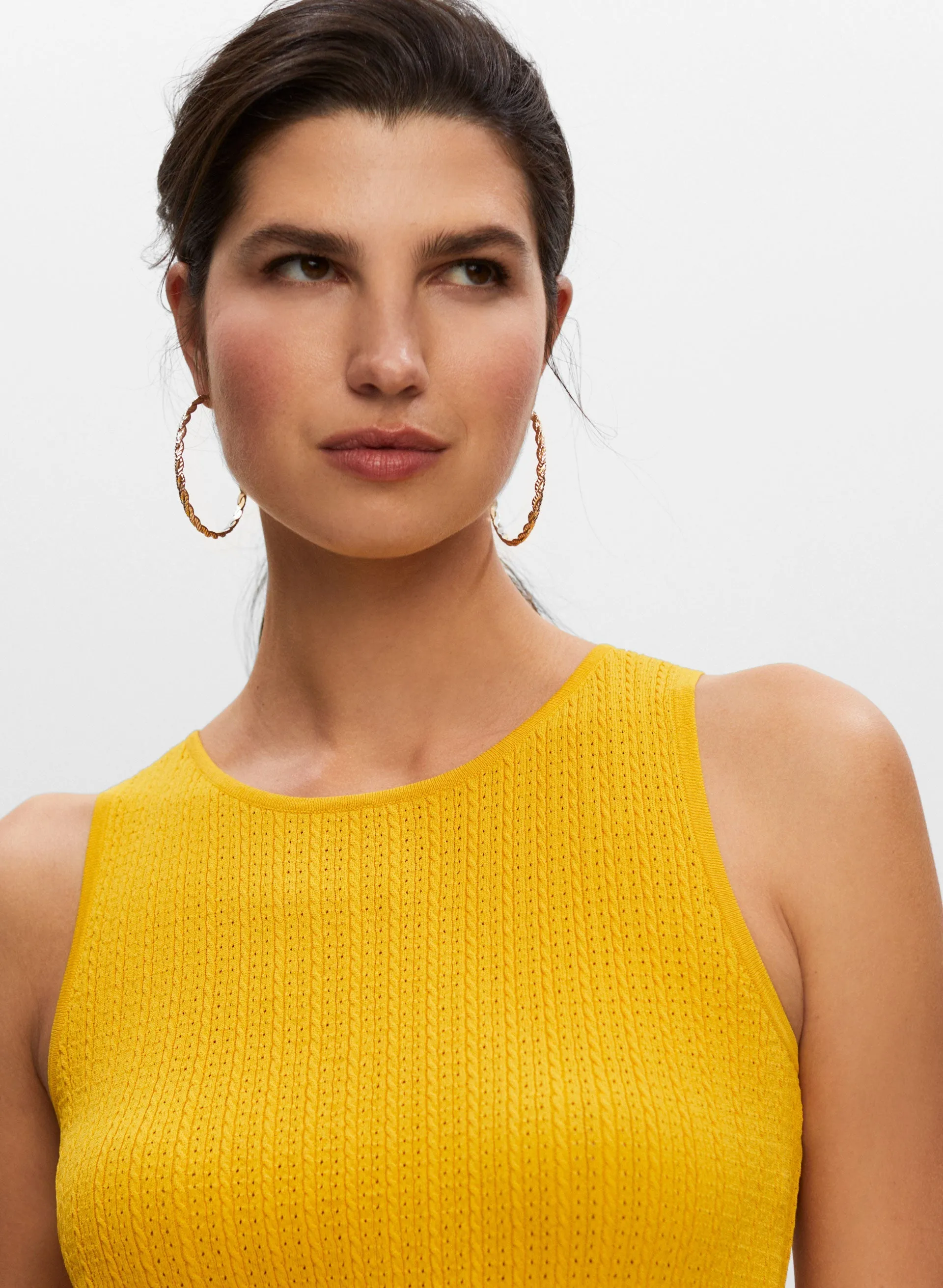 Sleeveless Pointelle Sweater sold by Melanie Lyne product image thumbnail 2