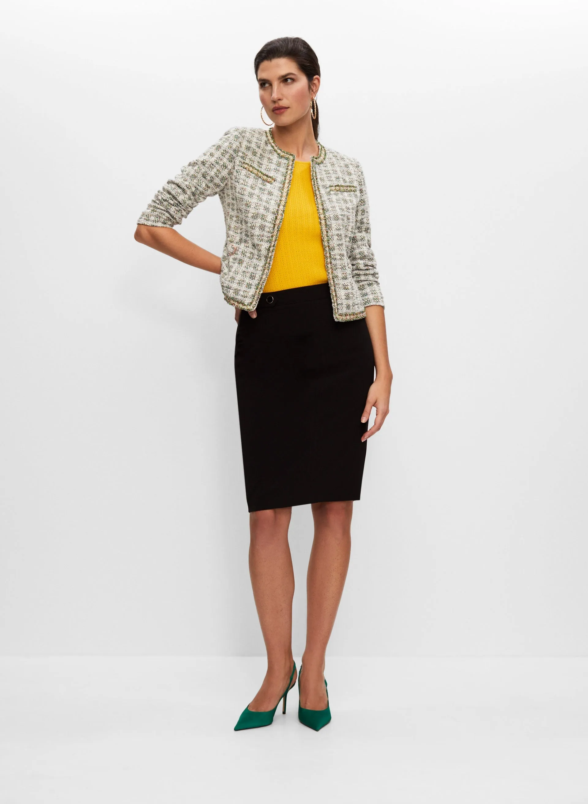 Sleeveless Pointelle Sweater sold by Melanie Lyne product image thumbnail 3