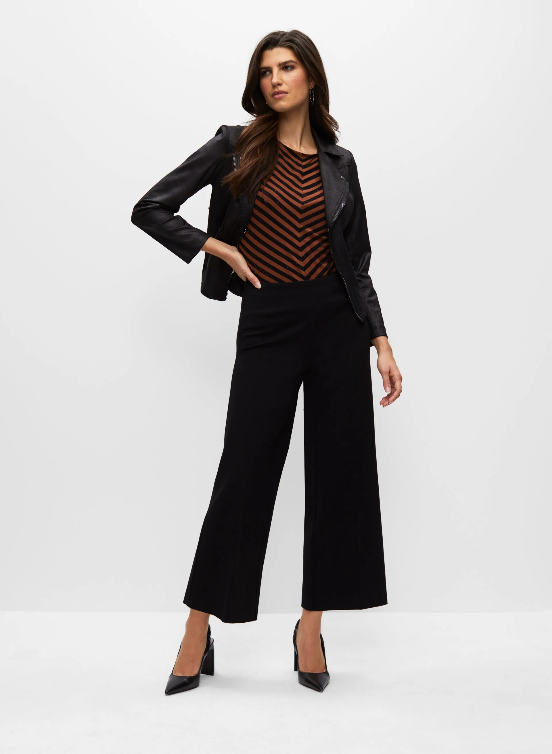 Flat Front Wide Leg Pants sold by Melanie Lyne