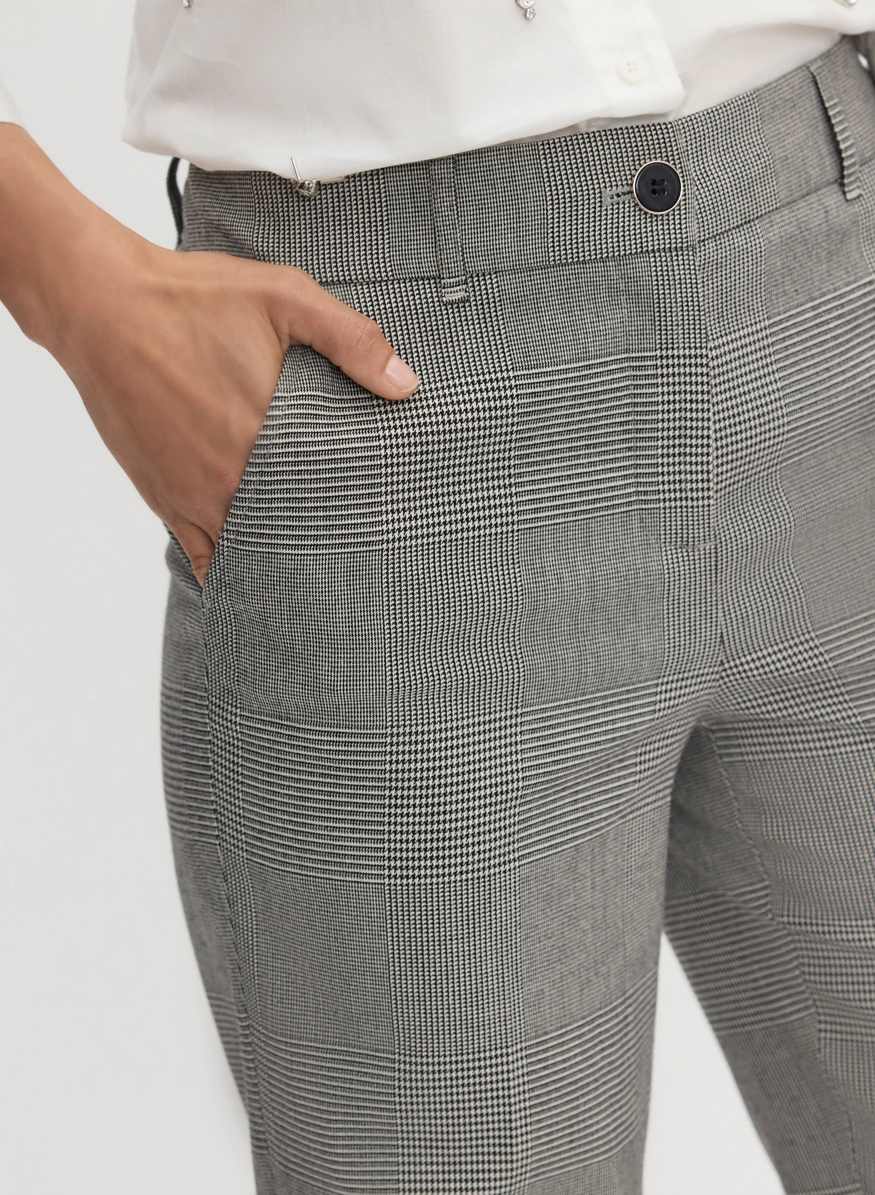 Plaid Giselle Cut Pants sold by Melanie Lyne product image thumbnail 4