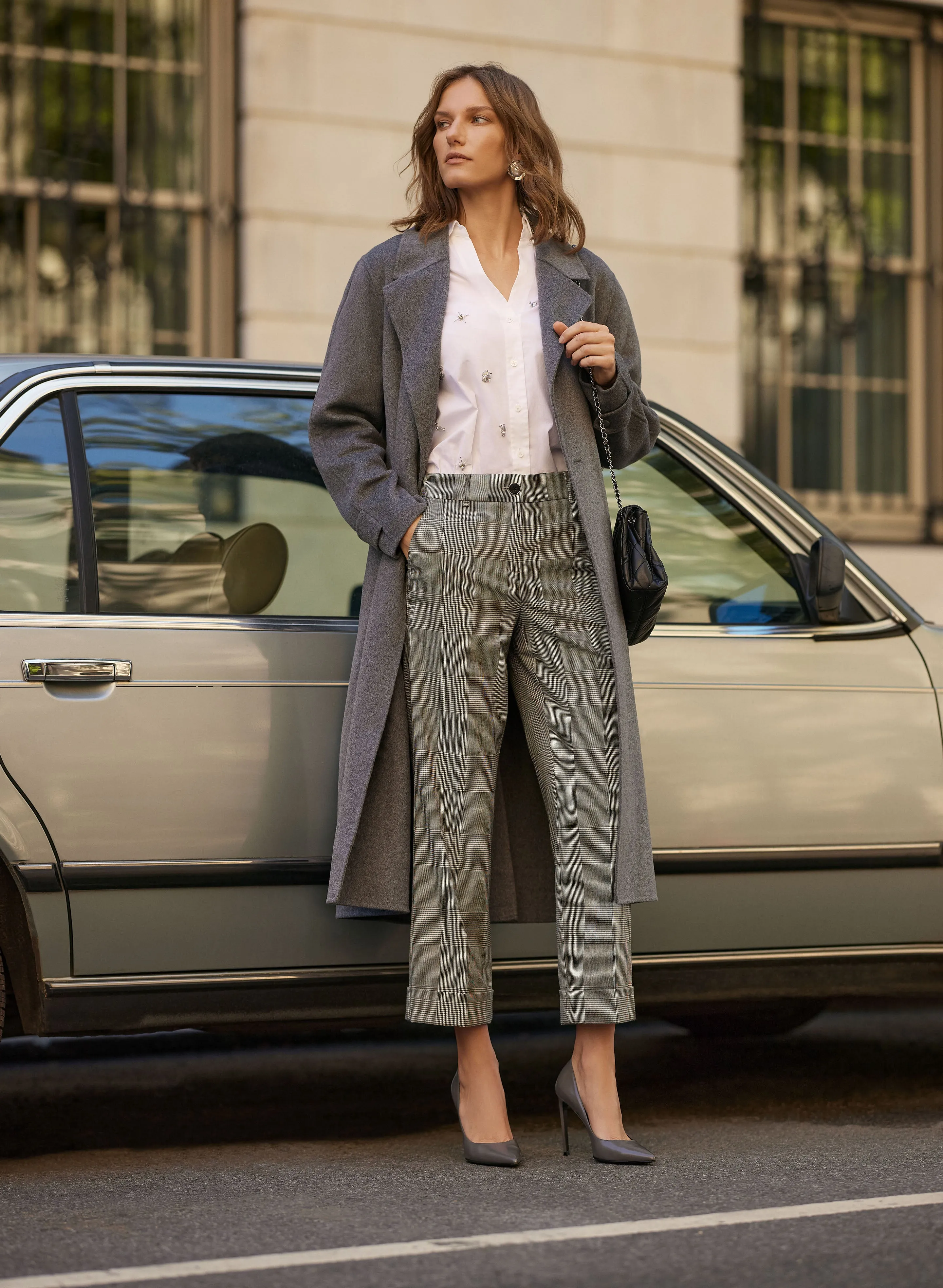 Plaid Giselle Cut Pants sold by Melanie Lyne product image thumbnail 3